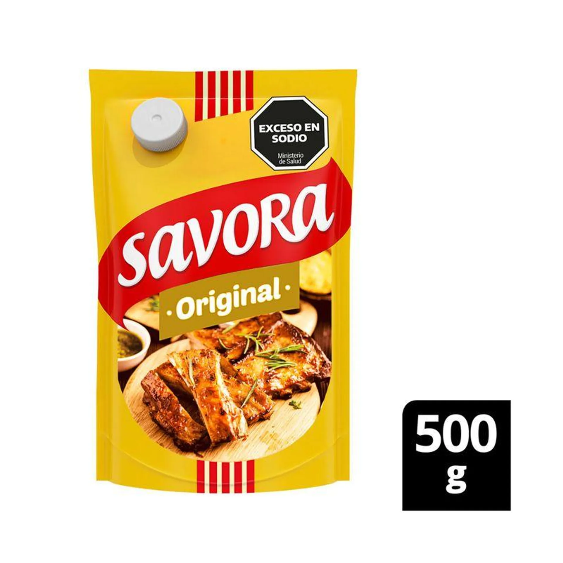 Mostaza Savora oiginal doypack 500 g.