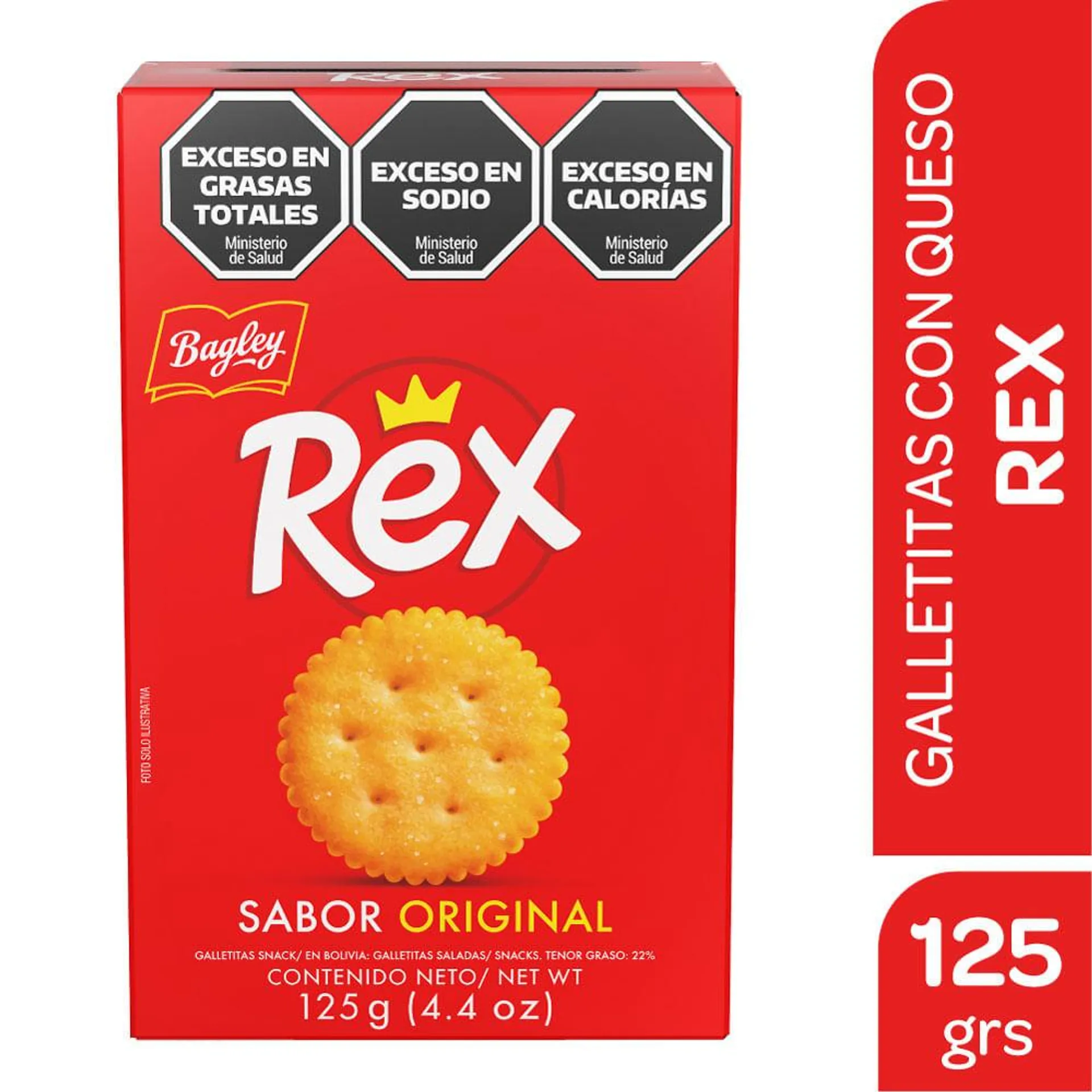 Galletitas crackers Rex original 125 g.