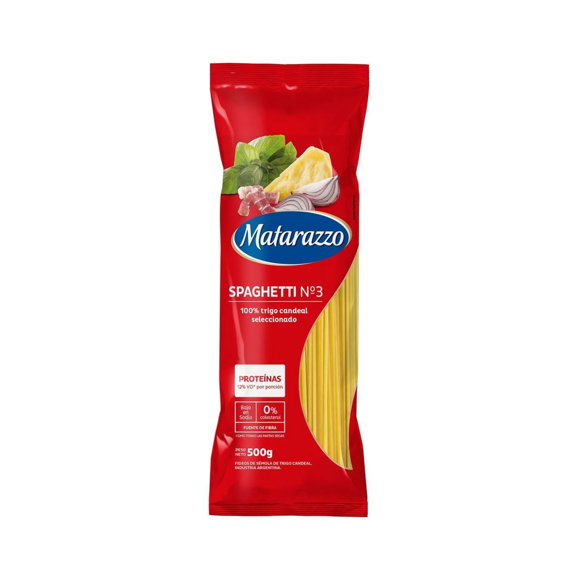 Fideos spaghetti N3 Matarazzo 500 g.