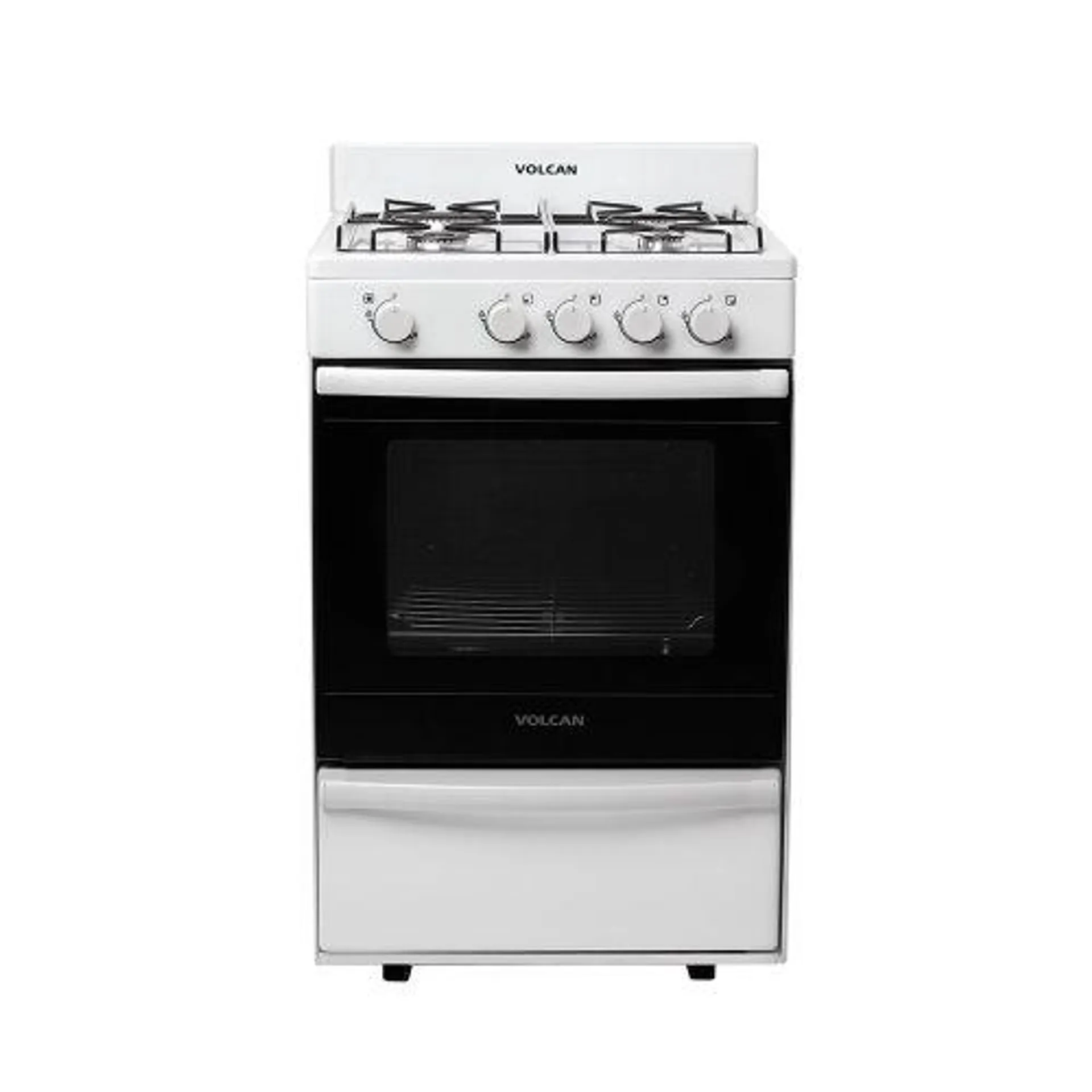 Cocina Volcan 87644V 55Cm Blanca Multigas Facil Limpieza