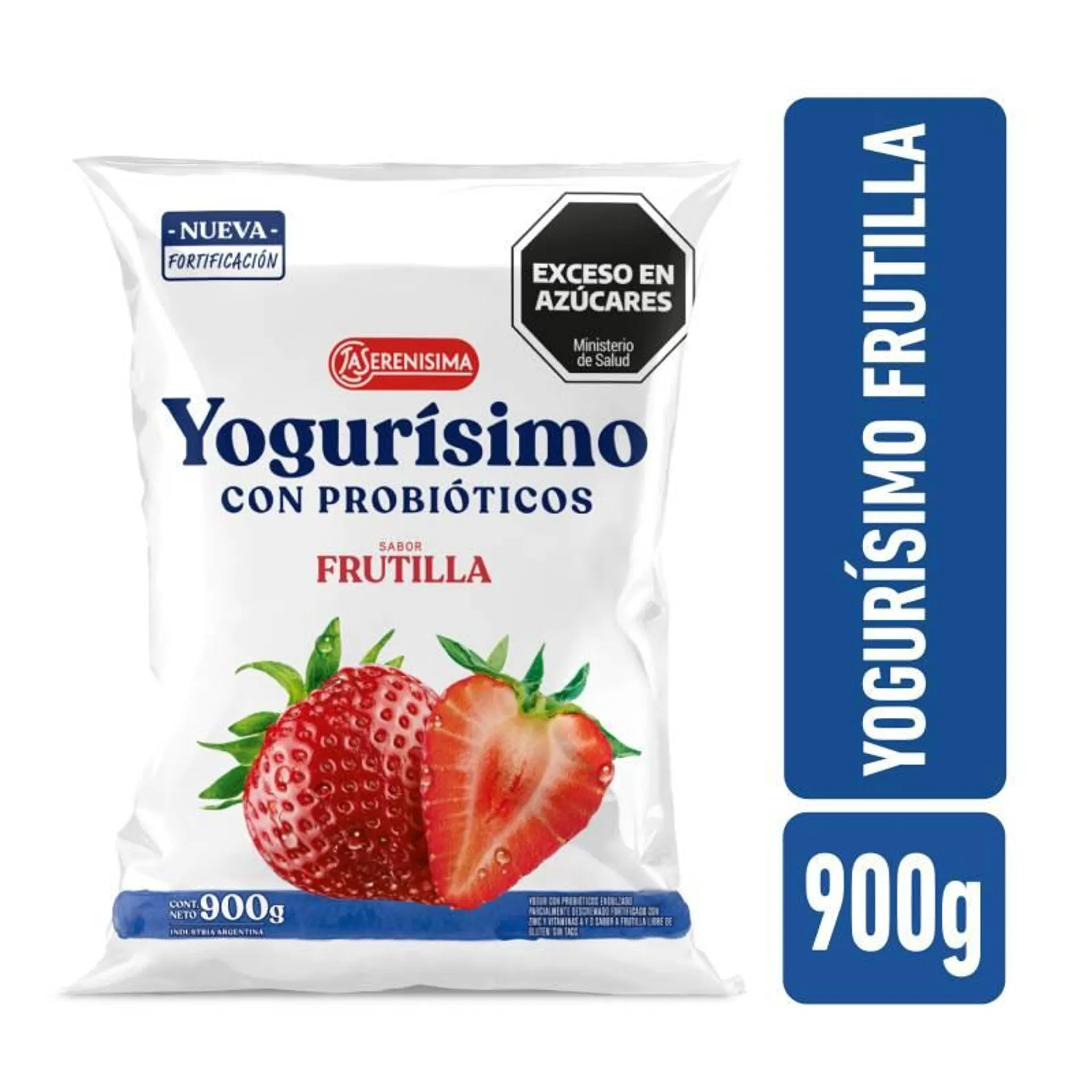 Yogur bebible frutilla Yogurisimo 900g.