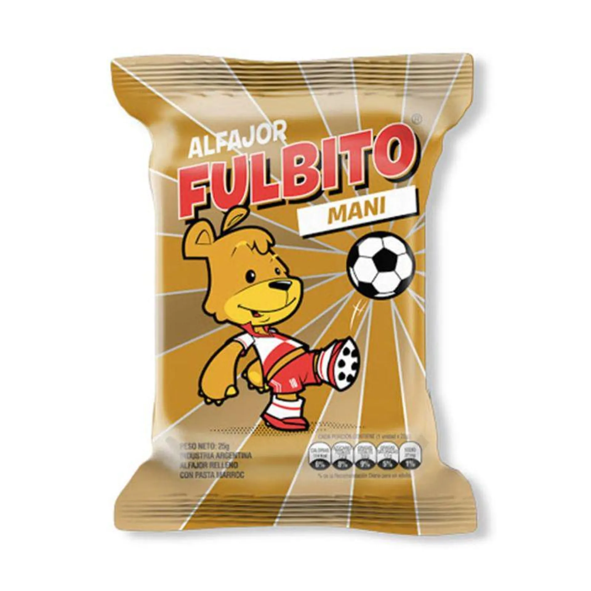 Alfajor Fulbito Maní 30 Gr.