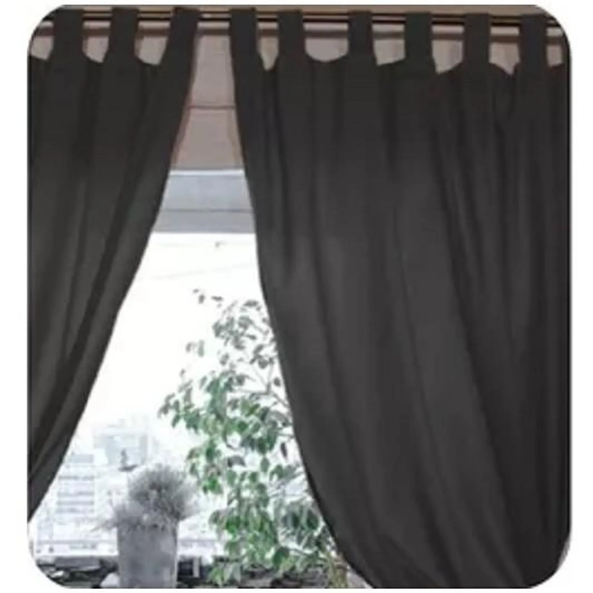 CAMAMEL CORTINA 9069 TROPICAL 140X210 NEGRO