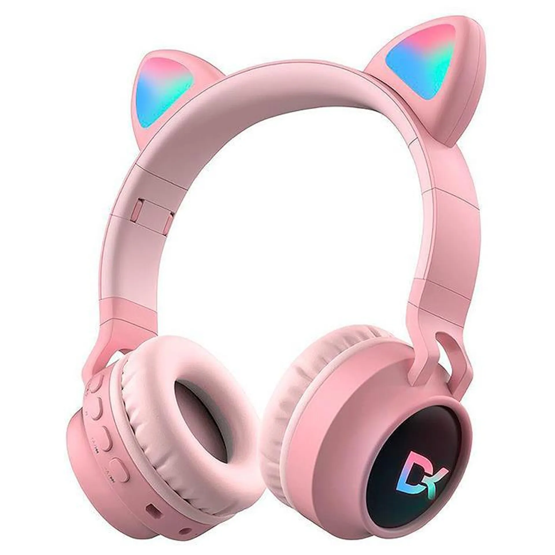 Auricular Dekkin HE-029PI Kitty Cat Beat Rosa