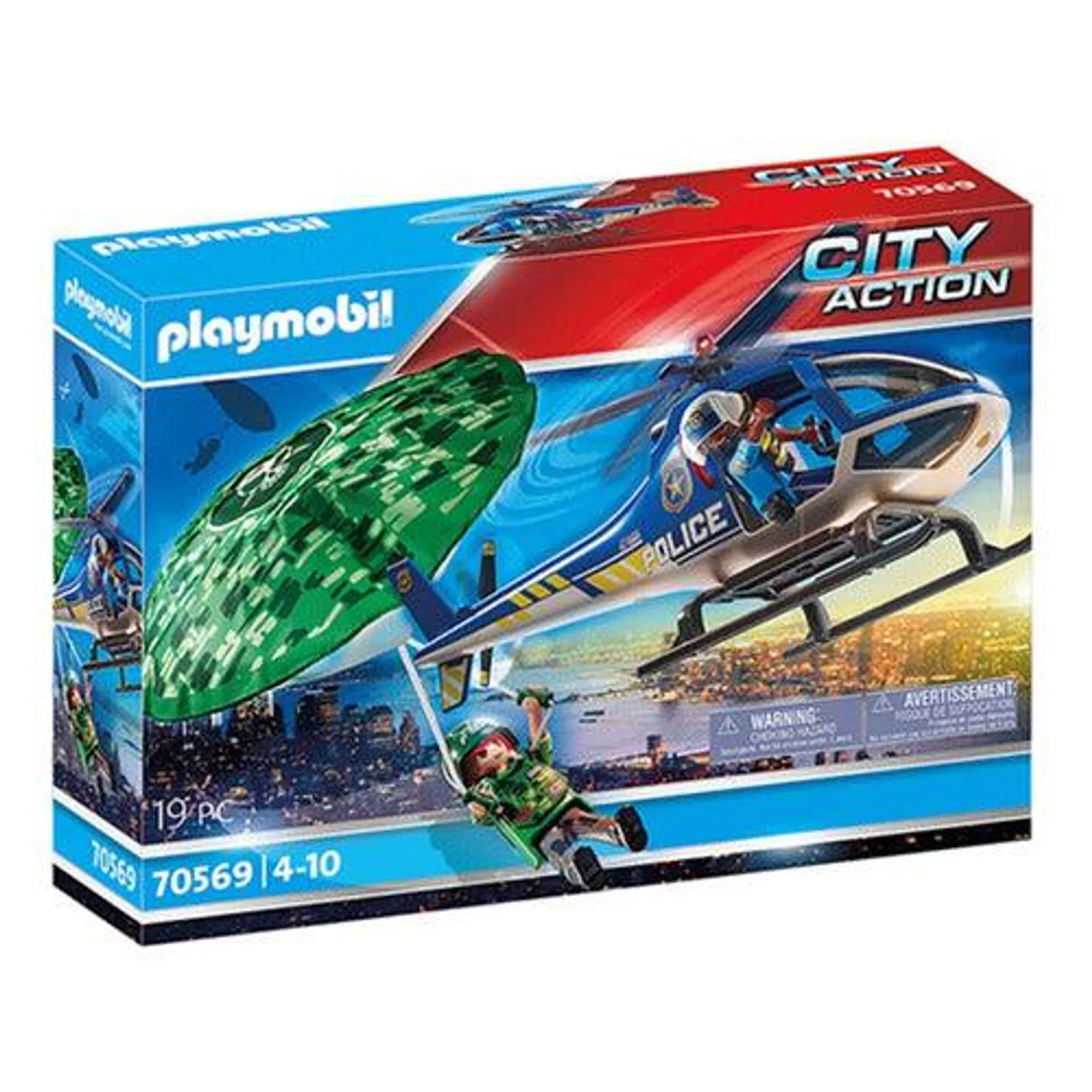 Playmobil City Action Helicóptero De Policía 70569