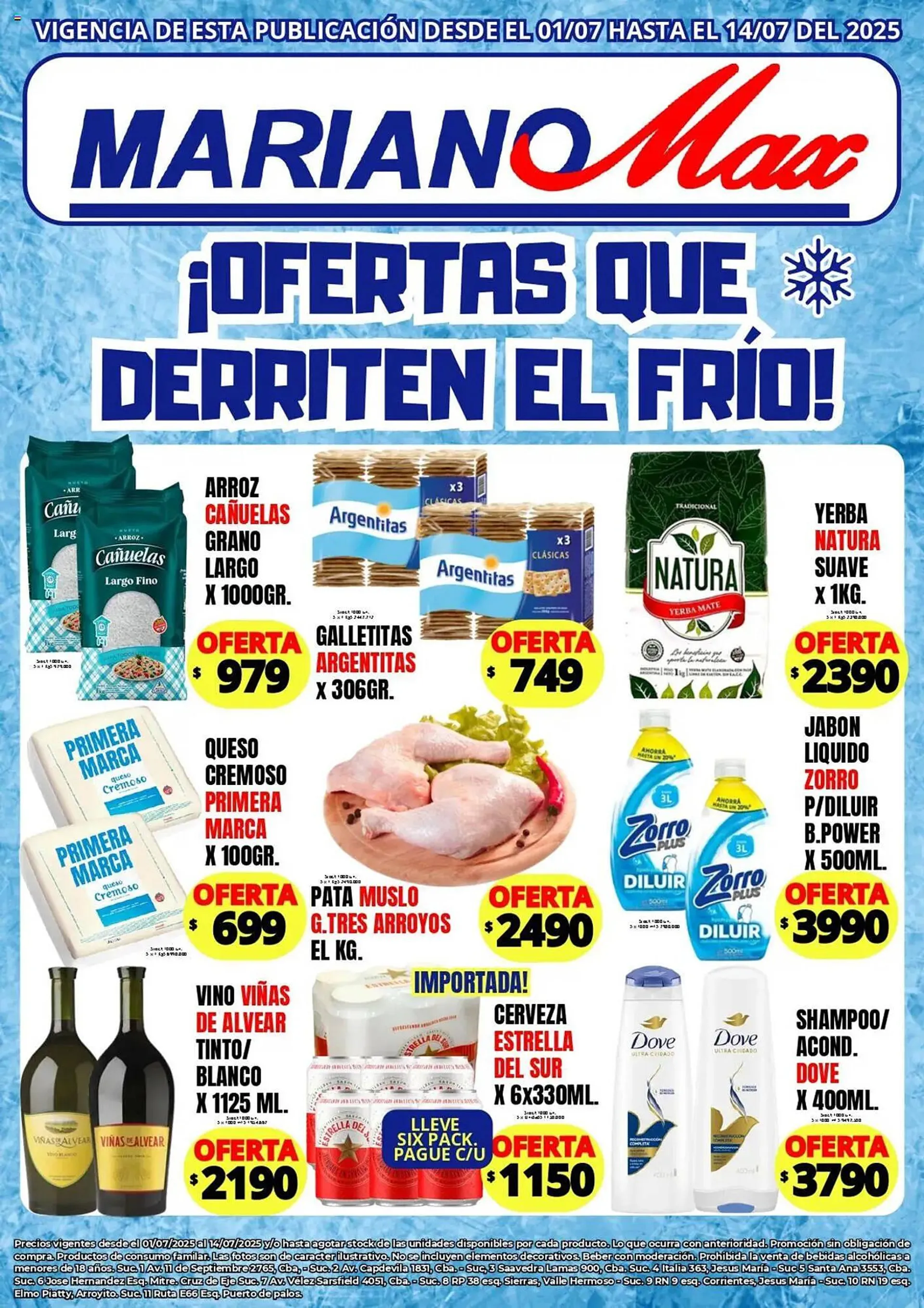 Ofertas de Catálogo Supermercados Mariano Max 1 de julio al 15 de julio 2025 - Página 1 del catálogo