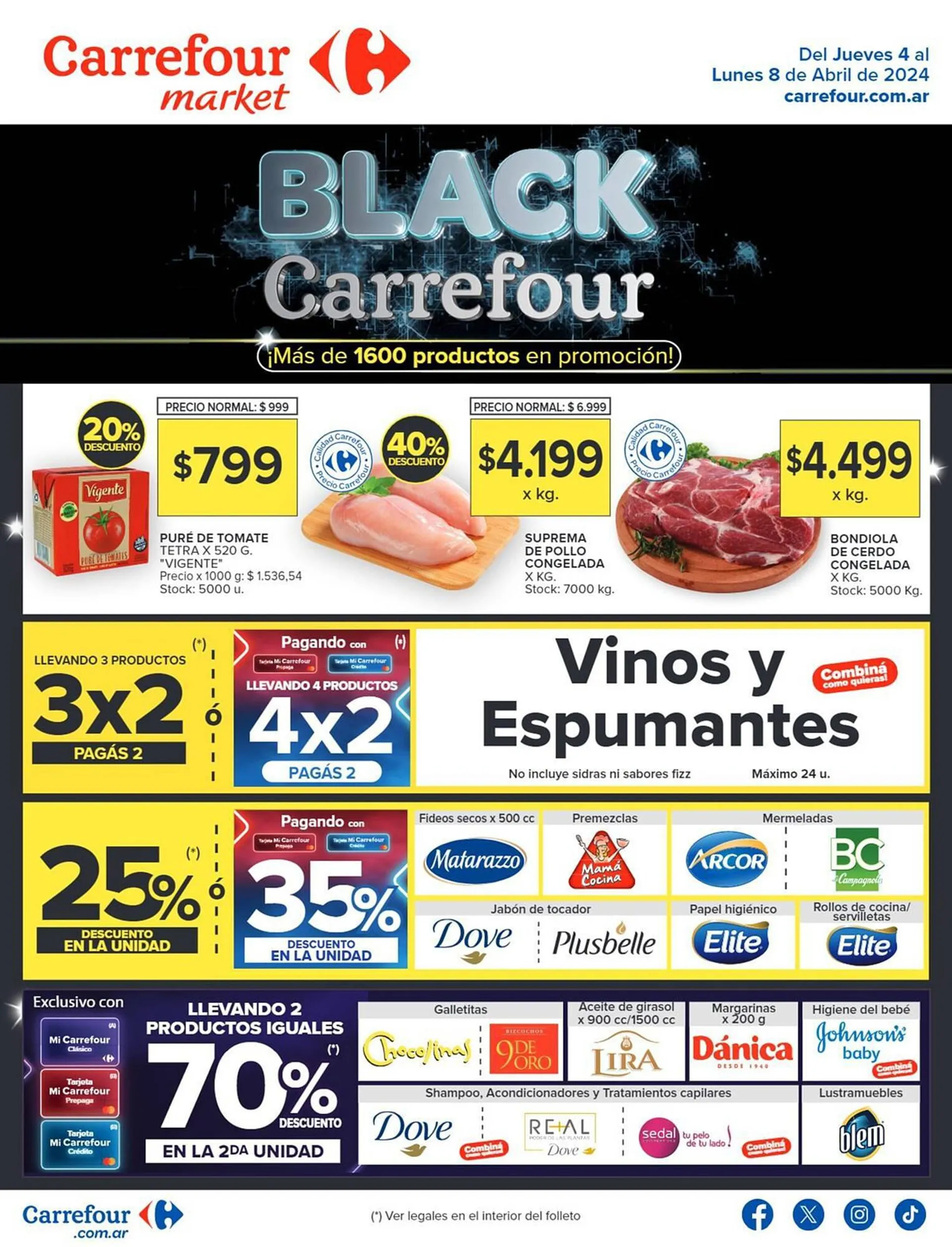 Ofertas de Catálogo Carrefour Market 4 de abril al 8 de abril 2024 - Página 1 del catálogo