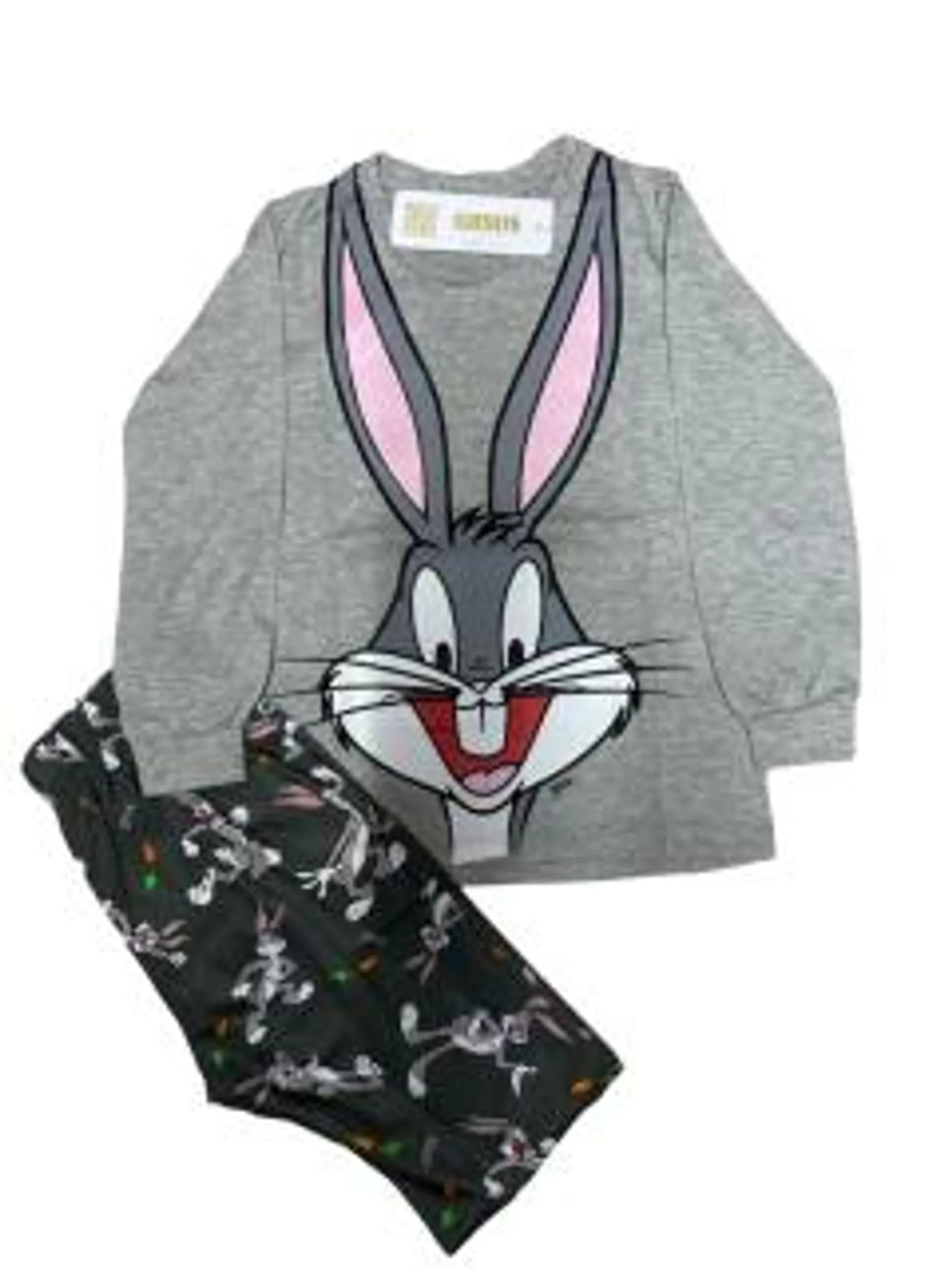 PIJAMA BUGS BUNNY GRIS