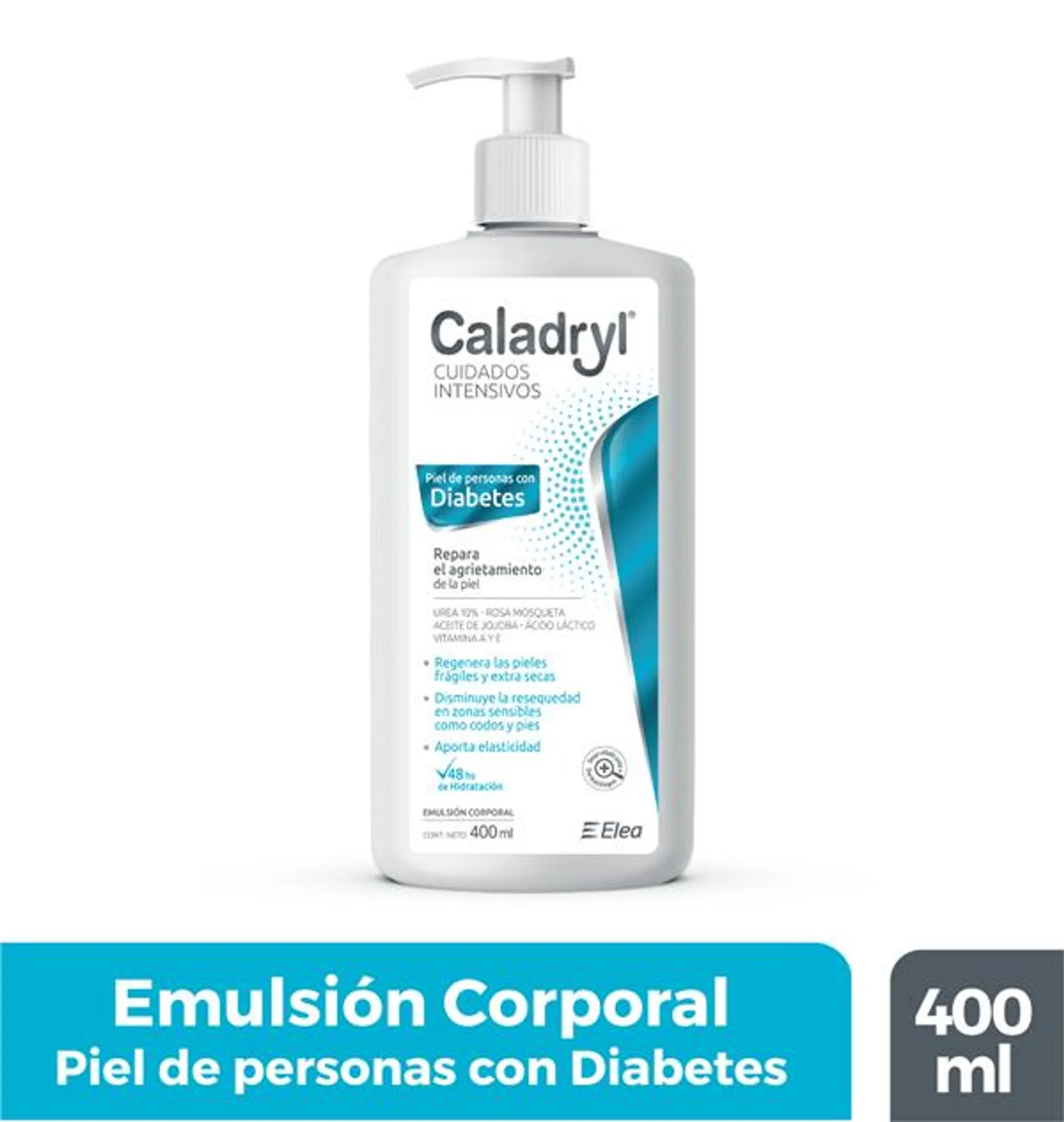 Caladryl Cuidados Intensivos Piel Diabetes Emulsión 400 ml