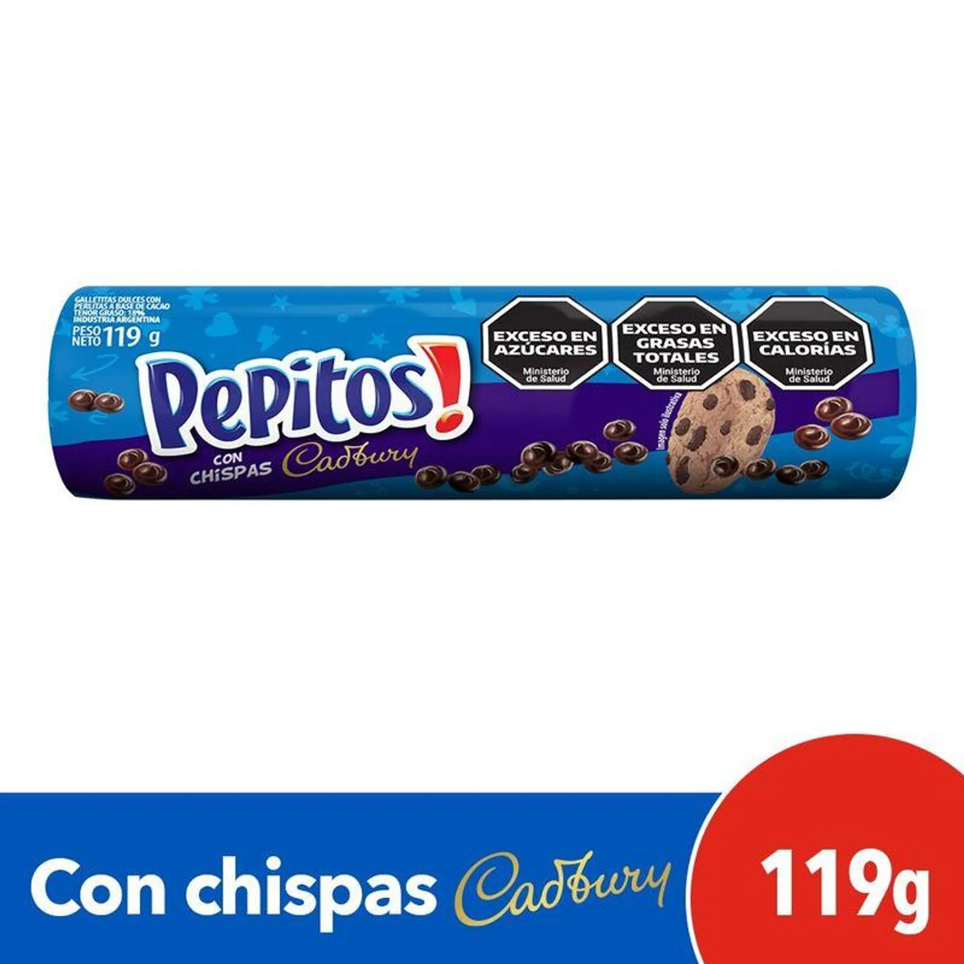 Galletitas Pepitos Con Chips De Chocolate 119 Gr.