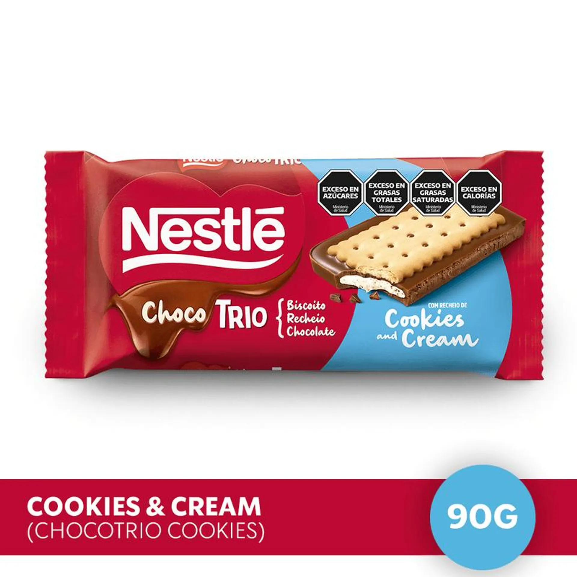 Choco Trio Cookies & Cream Nestlé x 90 Gr.