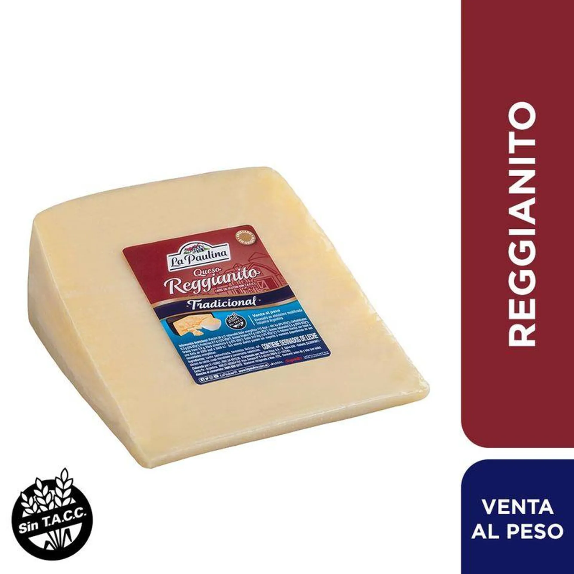 Queso Reggianito La Paulina Trozado Paquete 1 Kg