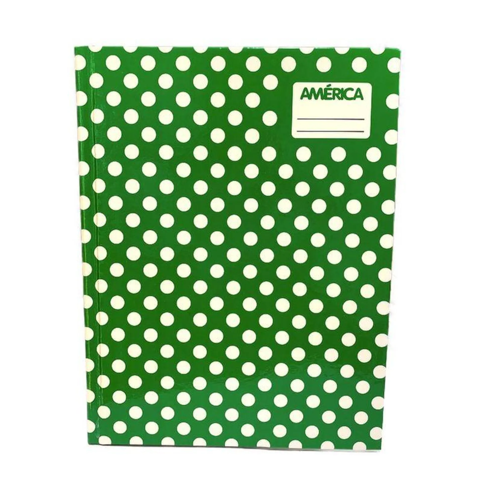 CUADERNO AMERICA VERDE RAYADO TAPAS DURAS LUNARES X 42 HOJAS