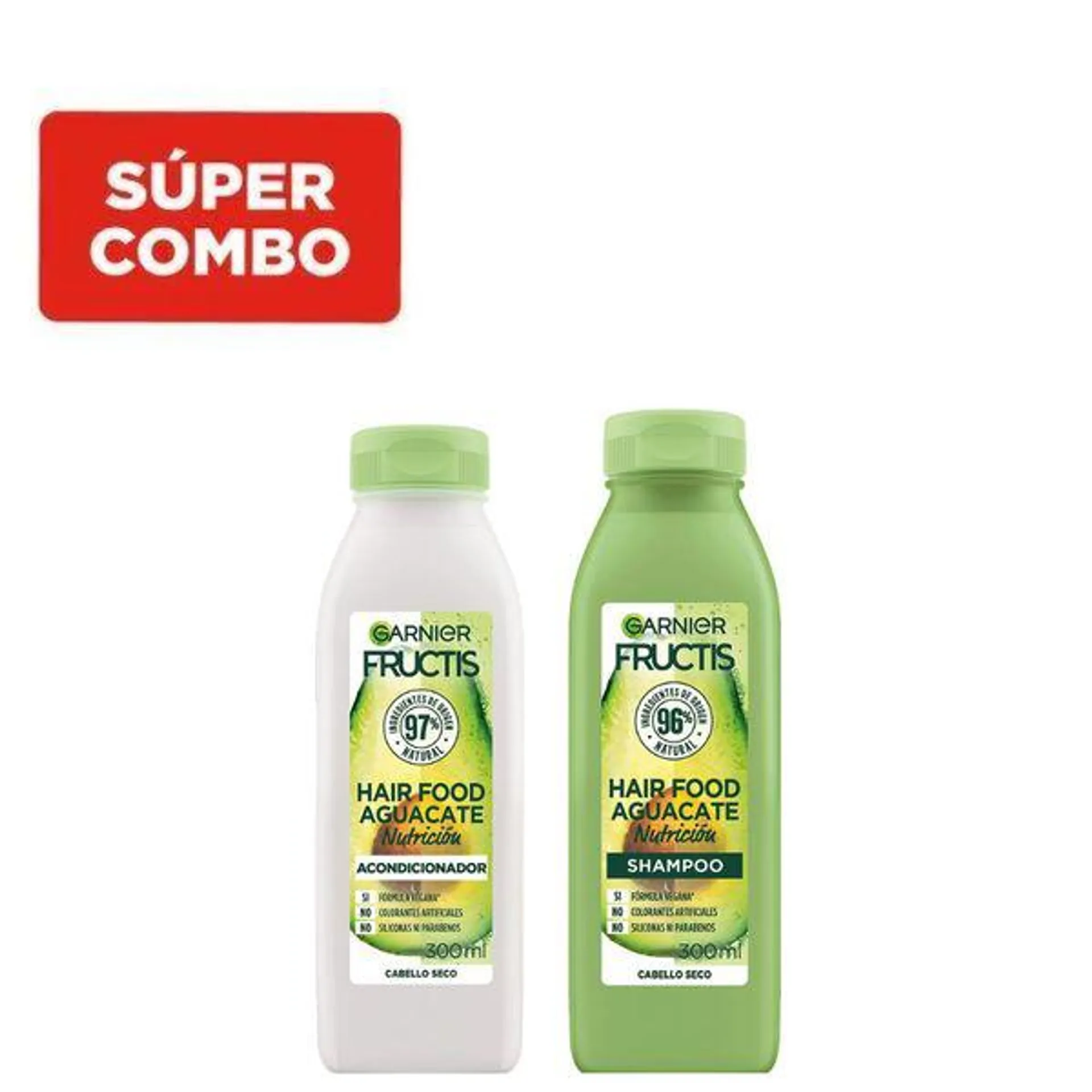 Kit Fructis Nutrición Hair Food Aguacate: Shampoo & Acondicionador