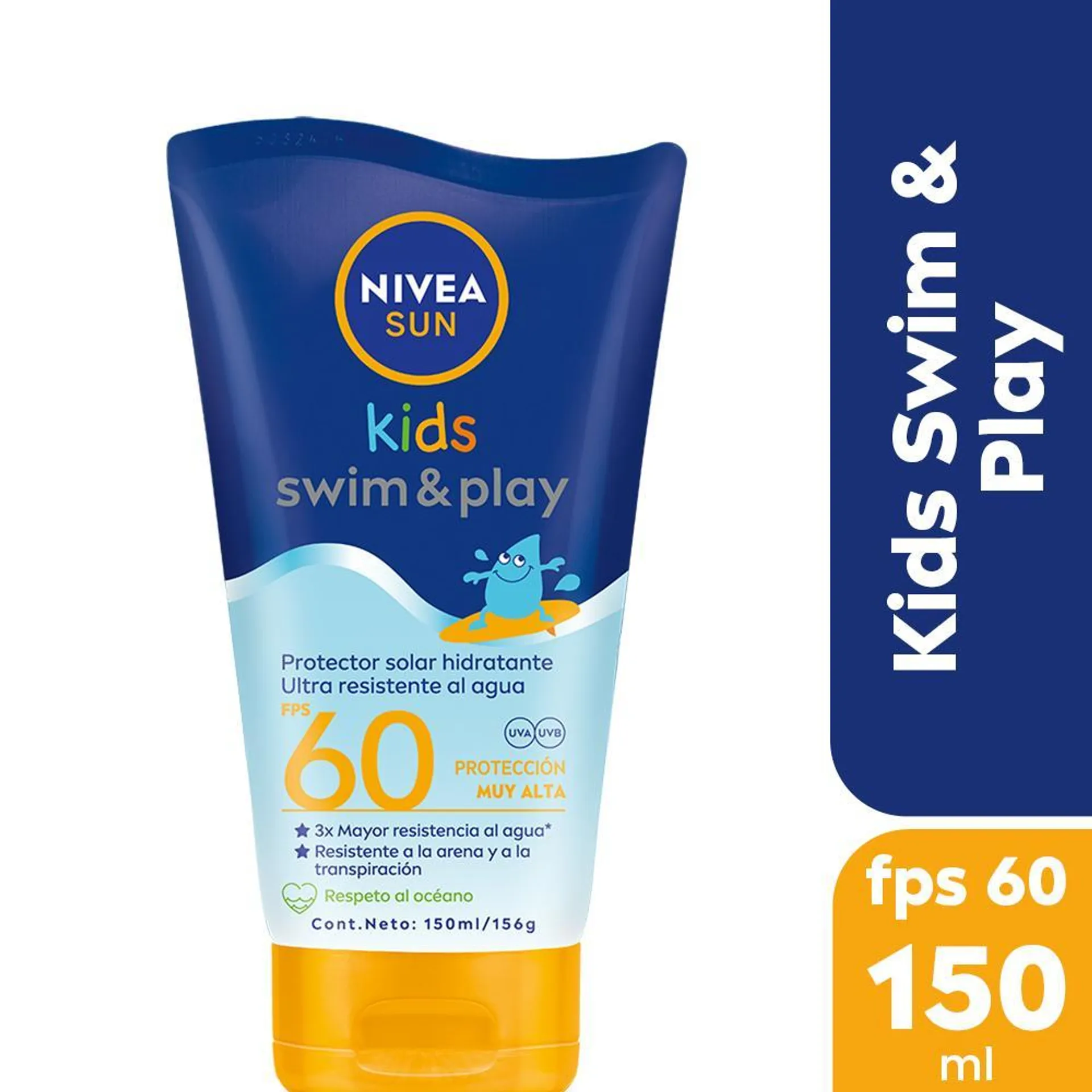 Protector Solar Swim & Play Kids FPS 60 Ultra Resistente Al Agua