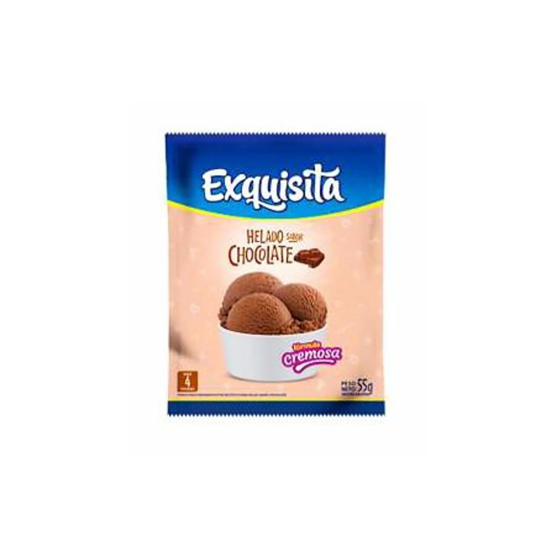 HELADO P/PREPAR EXQUISITA CHOCOLATE 55 GRS