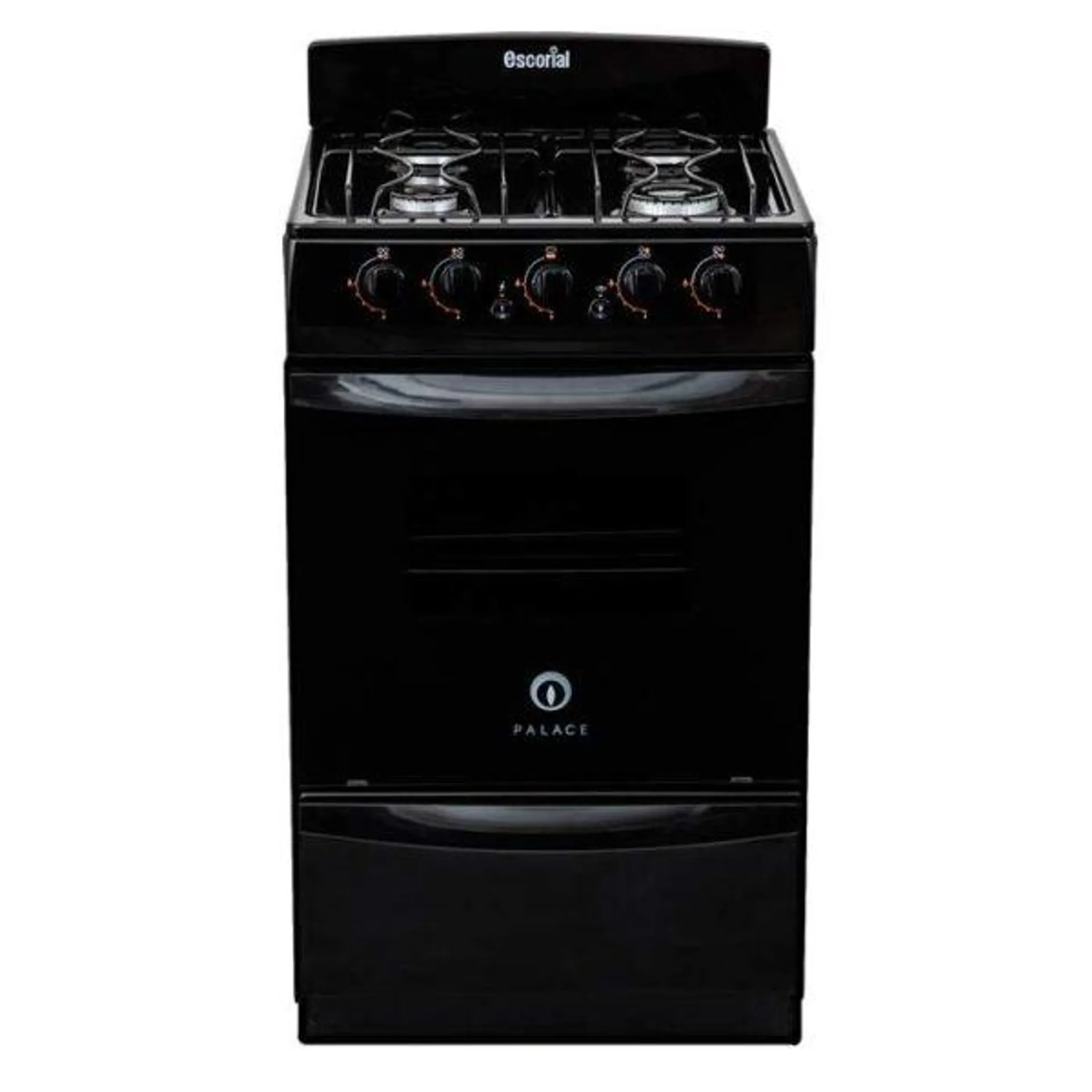 Cocina Escorial PALACE BLACK LXS2 51Cm Negra A Gas Envasado