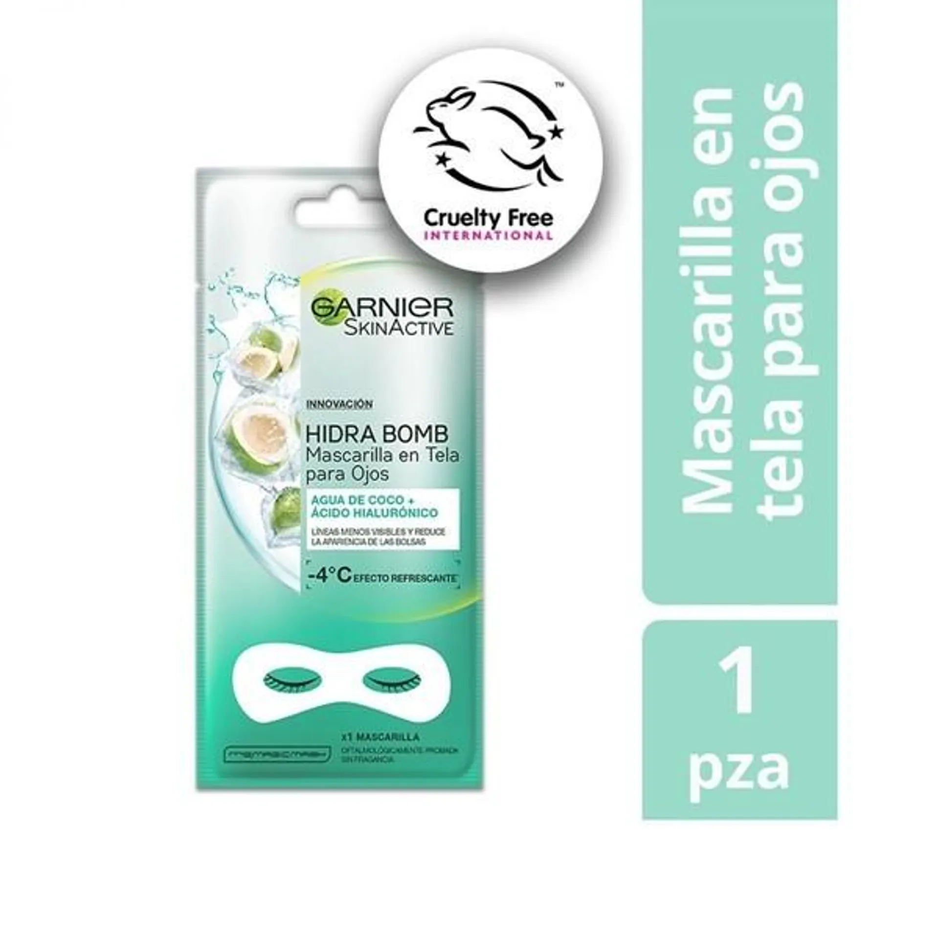 Garnier Mascarilla en Tela Para Ojos Skin Active Coco (1 Unidad)