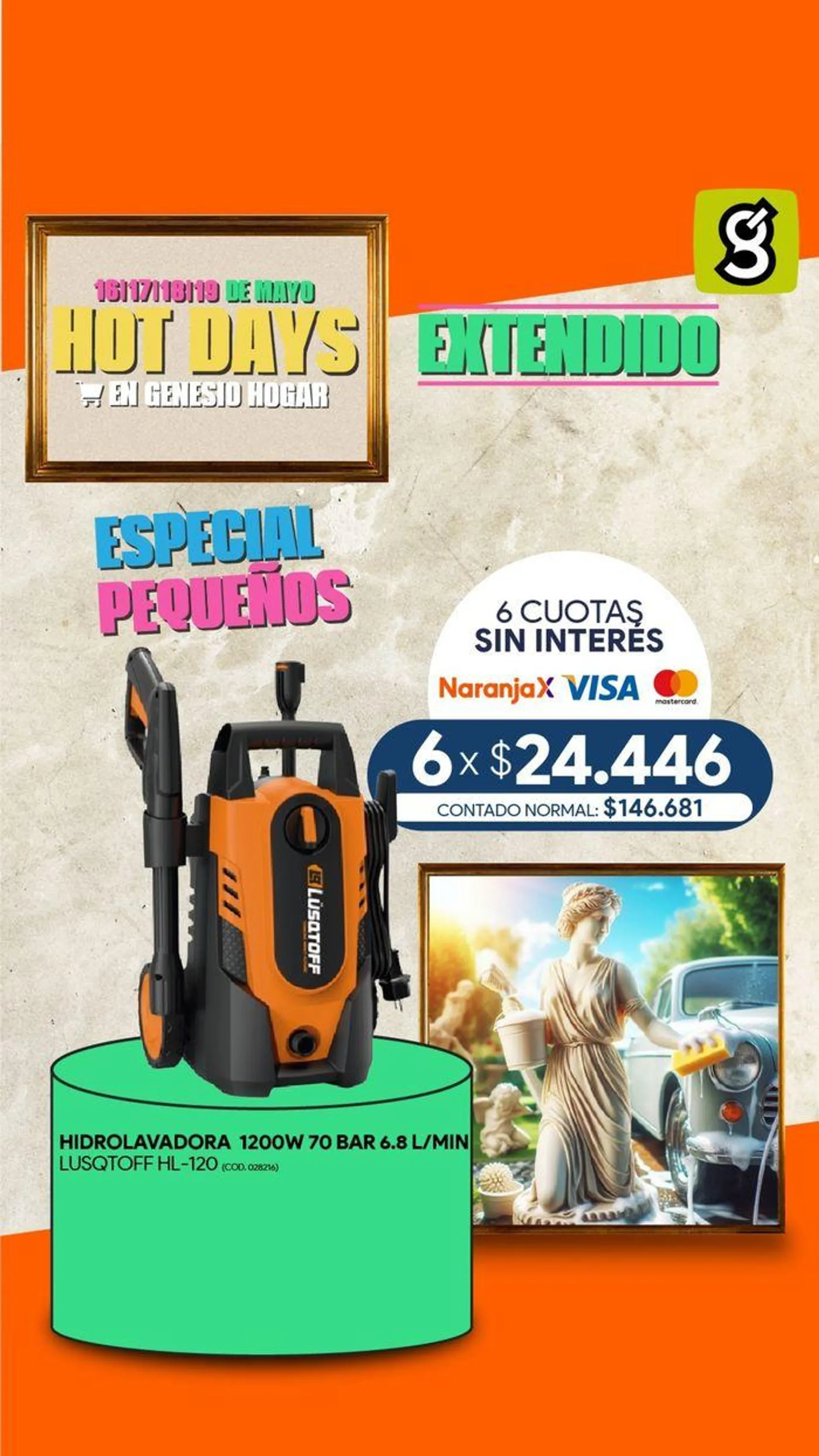 Ofertas de Catálogo Genesio Hogar - Hot Days Extendido! 17 de mayo al 19 de mayo 2024 - Página 10 del catálogo