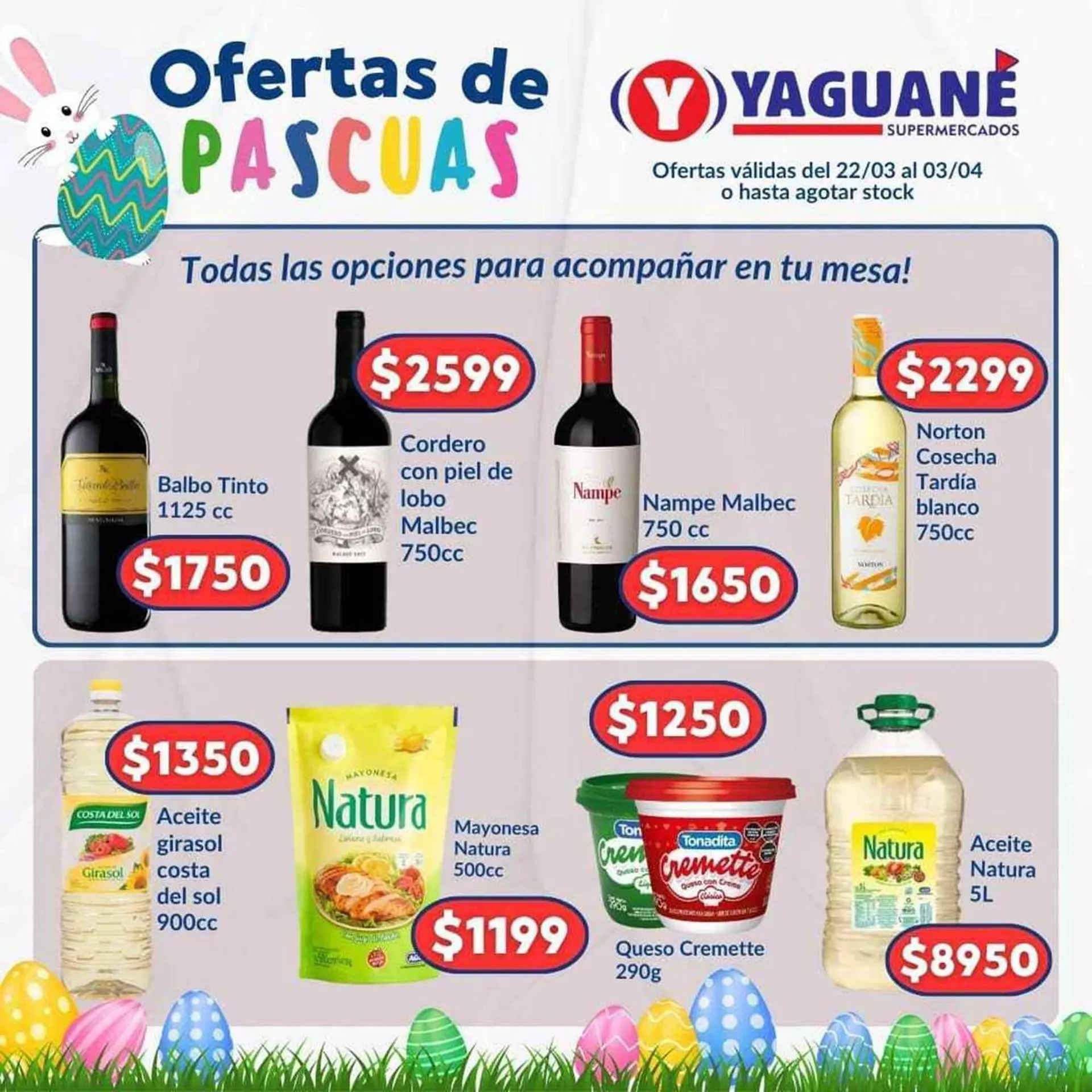 Ofertas de Catálogo Yaguane Supermercados 25 de marzo al 3 de abril 2024 - Página 2 del catálogo