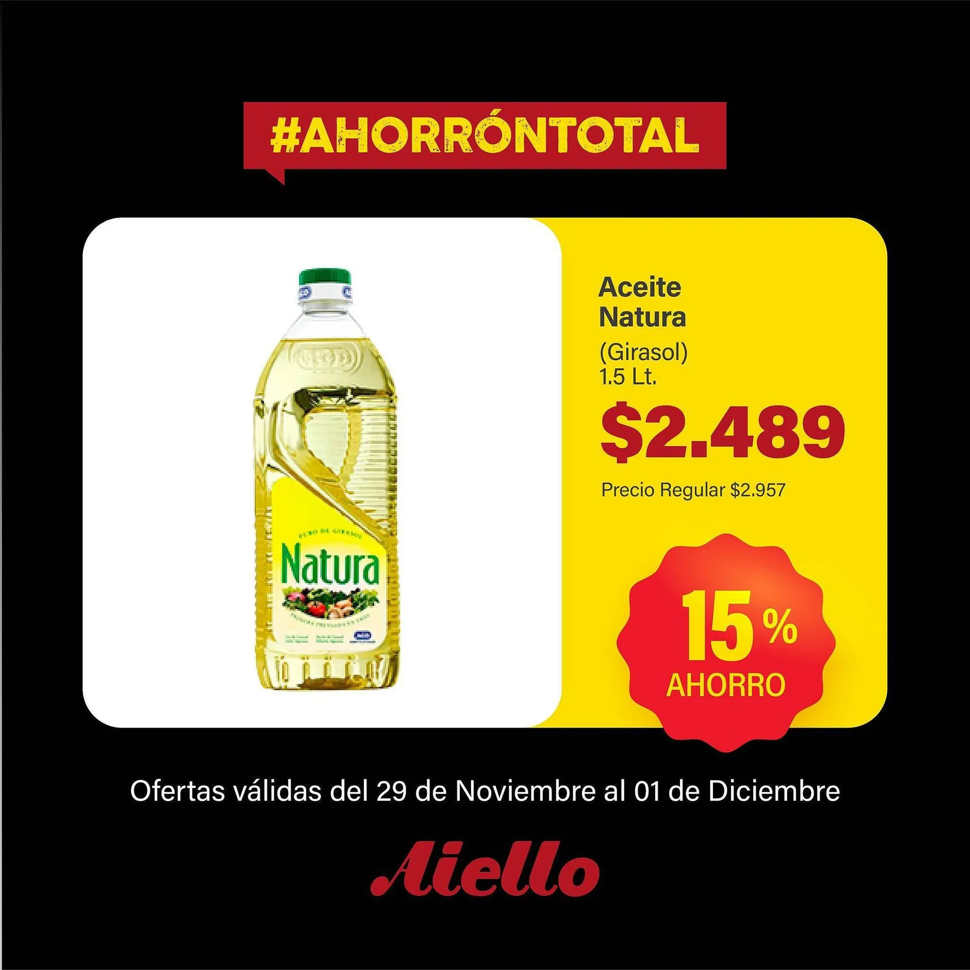 Ofertas de Catálogo Supermercados Aiello 29 de noviembre al 1 de diciembre 2024 - Página 3 del catálogo