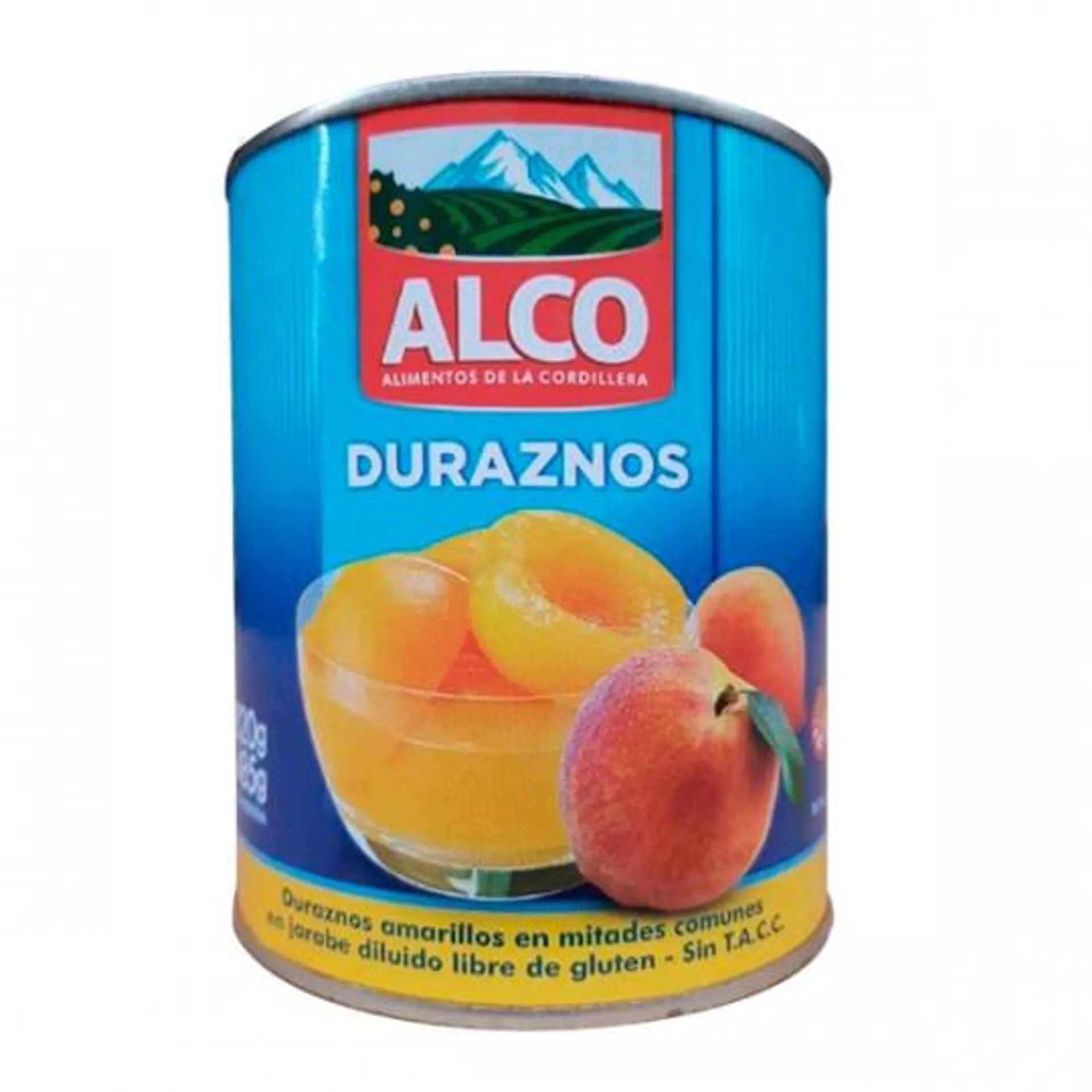 DURAZNO NATURAL ALCO EN MITADES 820 GRS