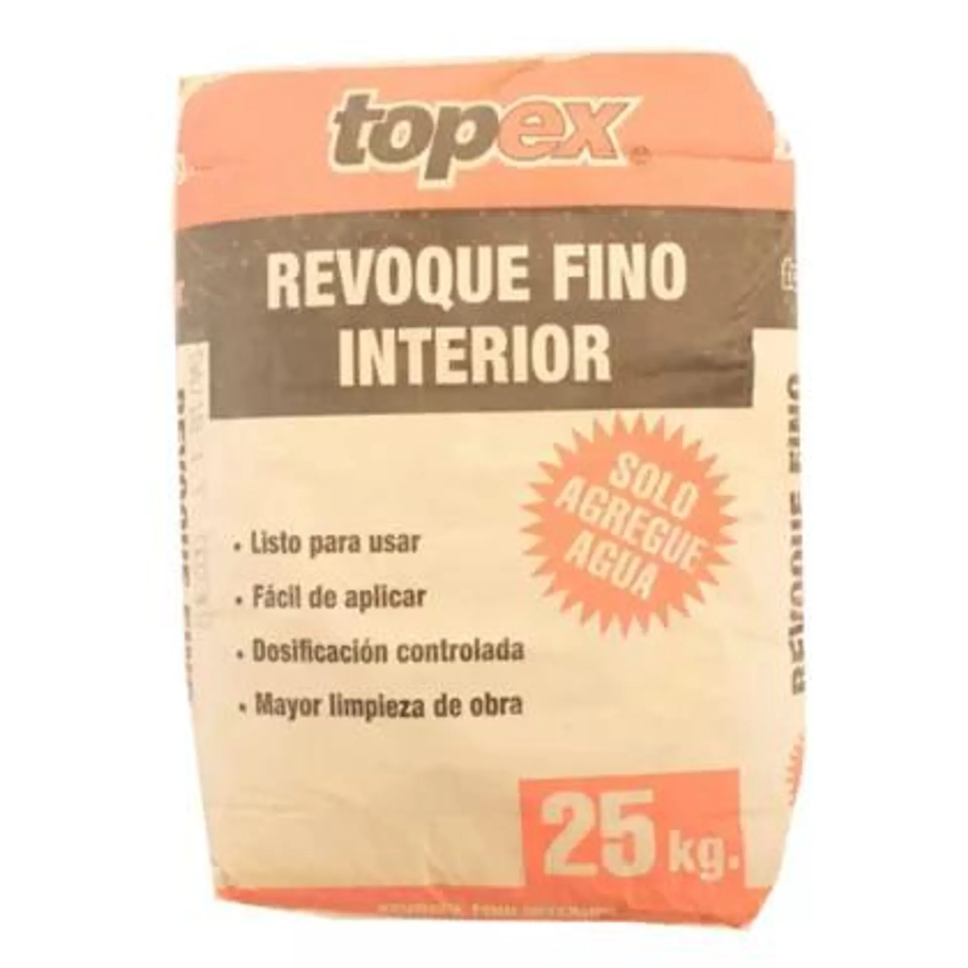 Revoque fino topex 25 kg