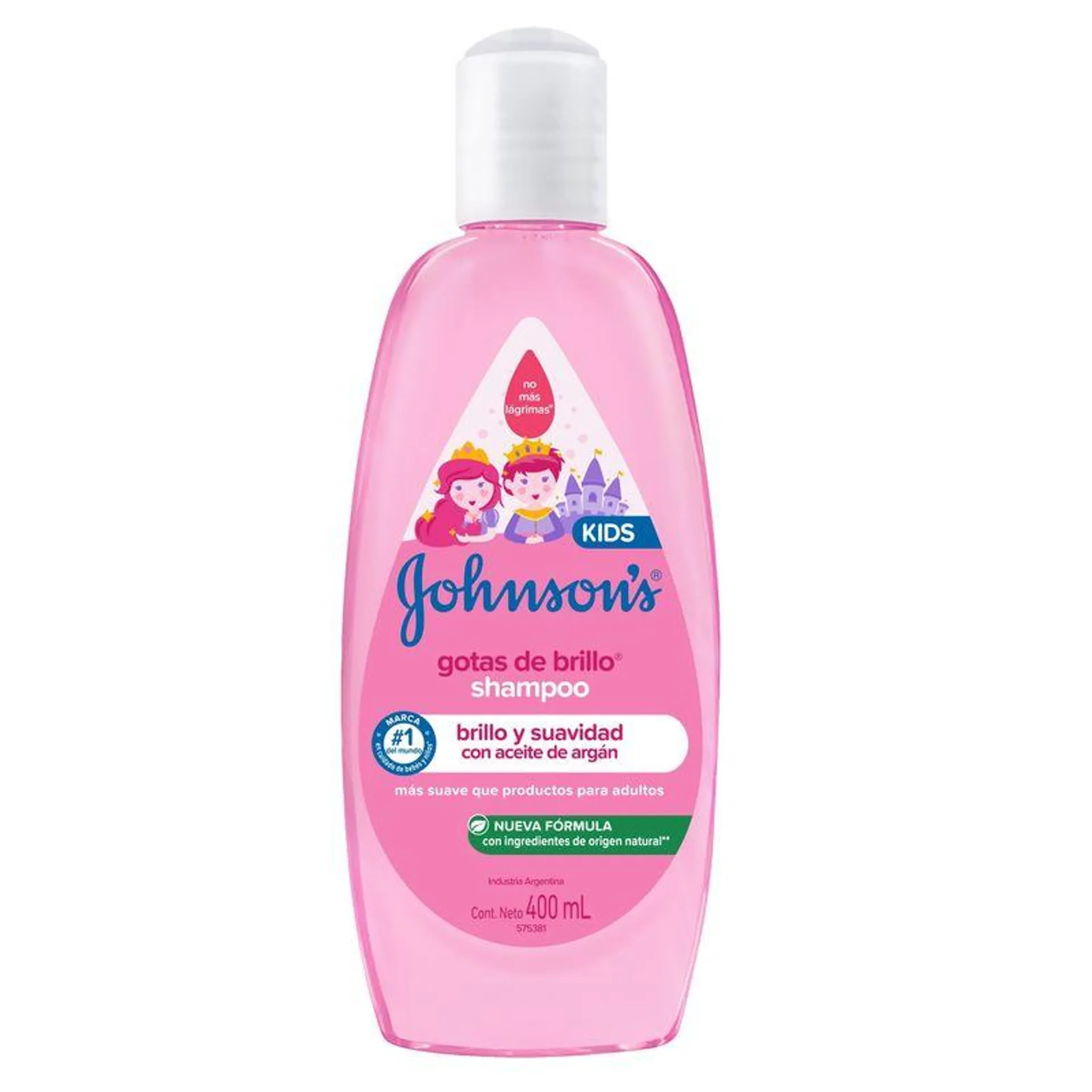 Shampoo Johnsons baby gotas brillo 400 cc.