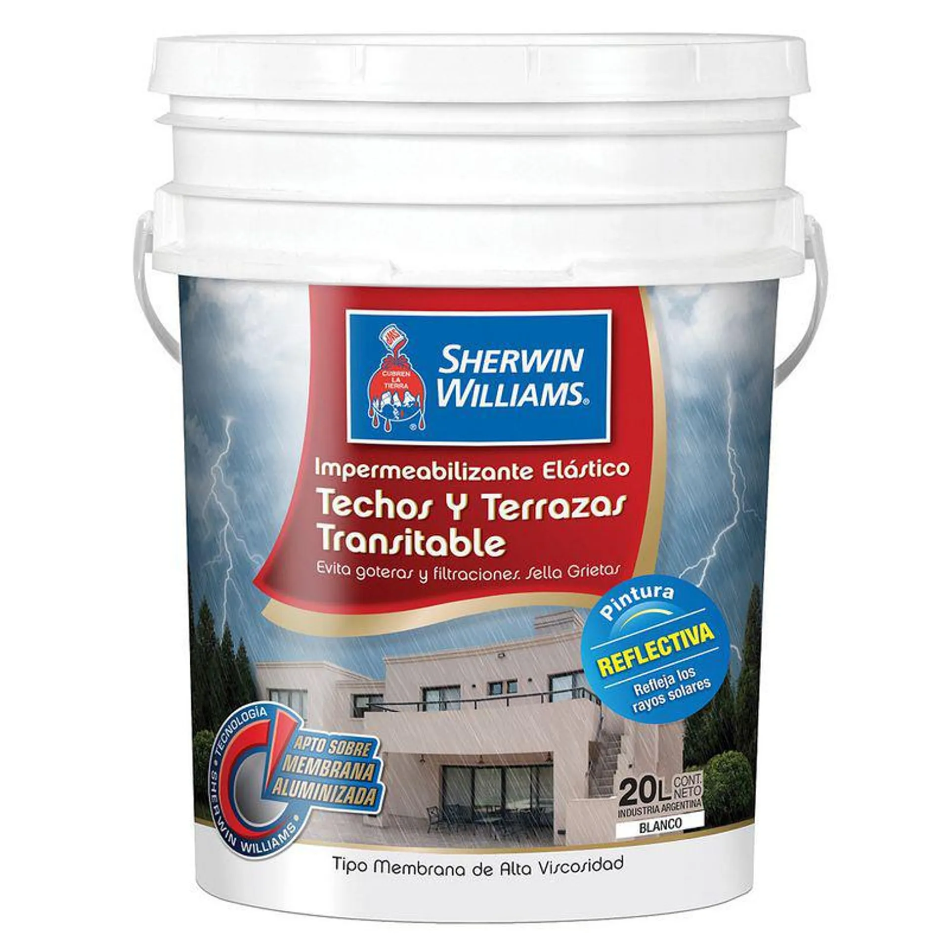 Impermeabilizante Techos/Terrazas Sherwin Williams Blanco 20Lts