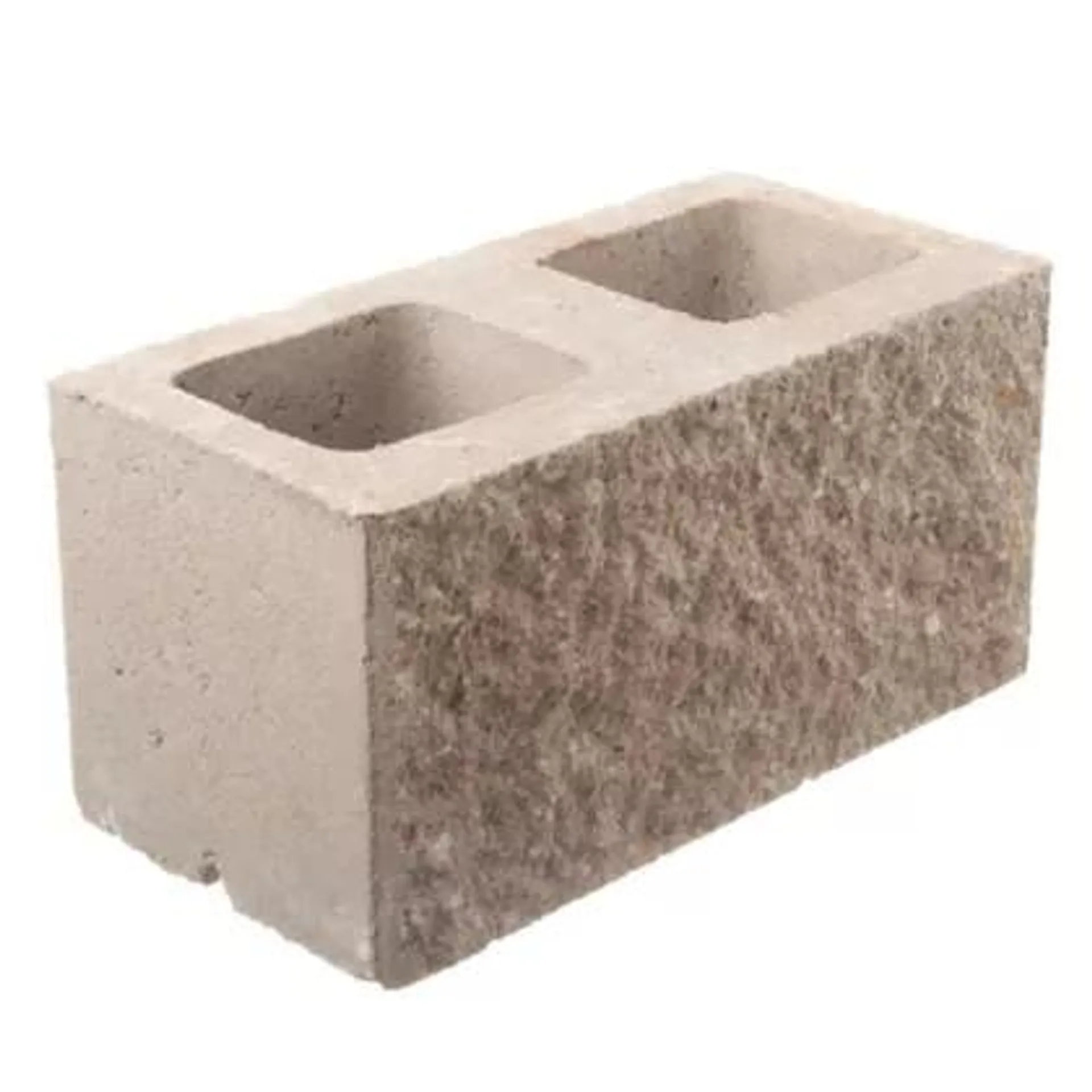 Bloque de hormigón para muro semi piedra 19 cm espesor