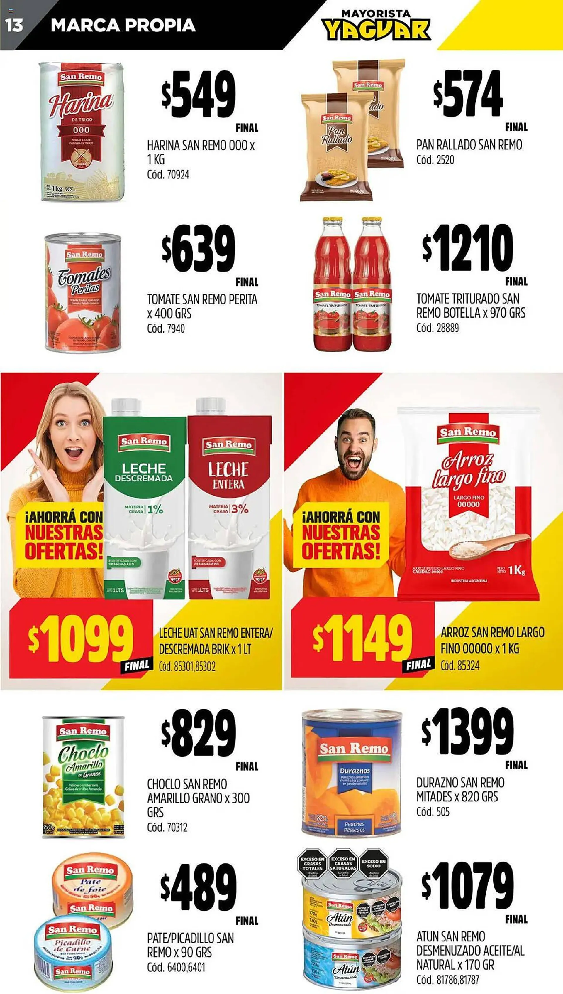 Ofertas de Catálogo Supermercados Yaguar 25 de noviembre al 1 de diciembre 2024 - Página 44 del catálogo