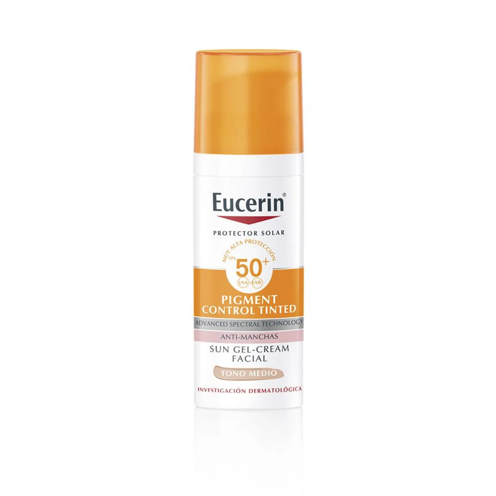 Protector Solar Facial Eucerin Pigment Control Tono Medio Fps 50 para Todo Tipo de Piel x 50 ml