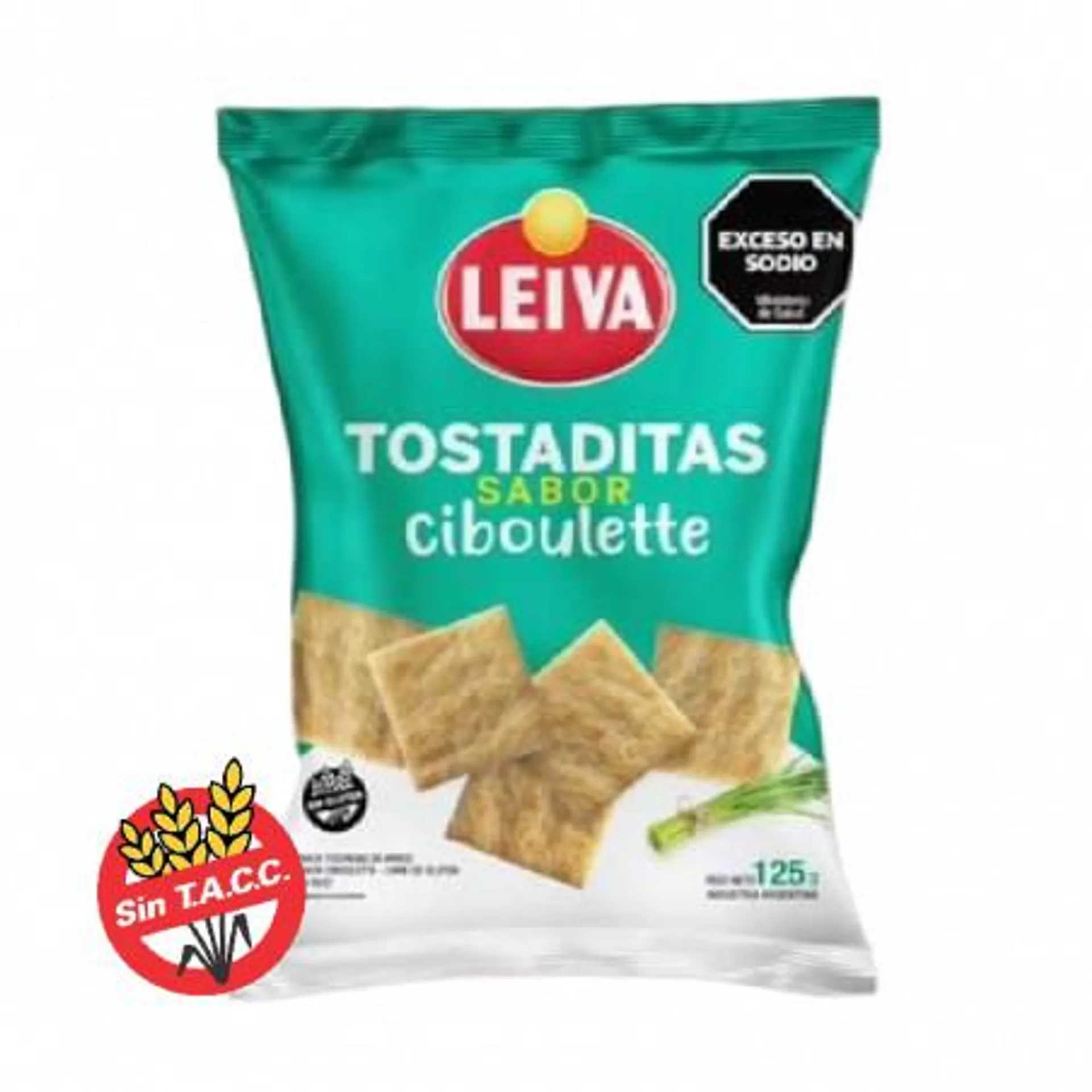 GALLETAS CELIAC LEIVA ARROZ CIBOULETTE 125 GRS