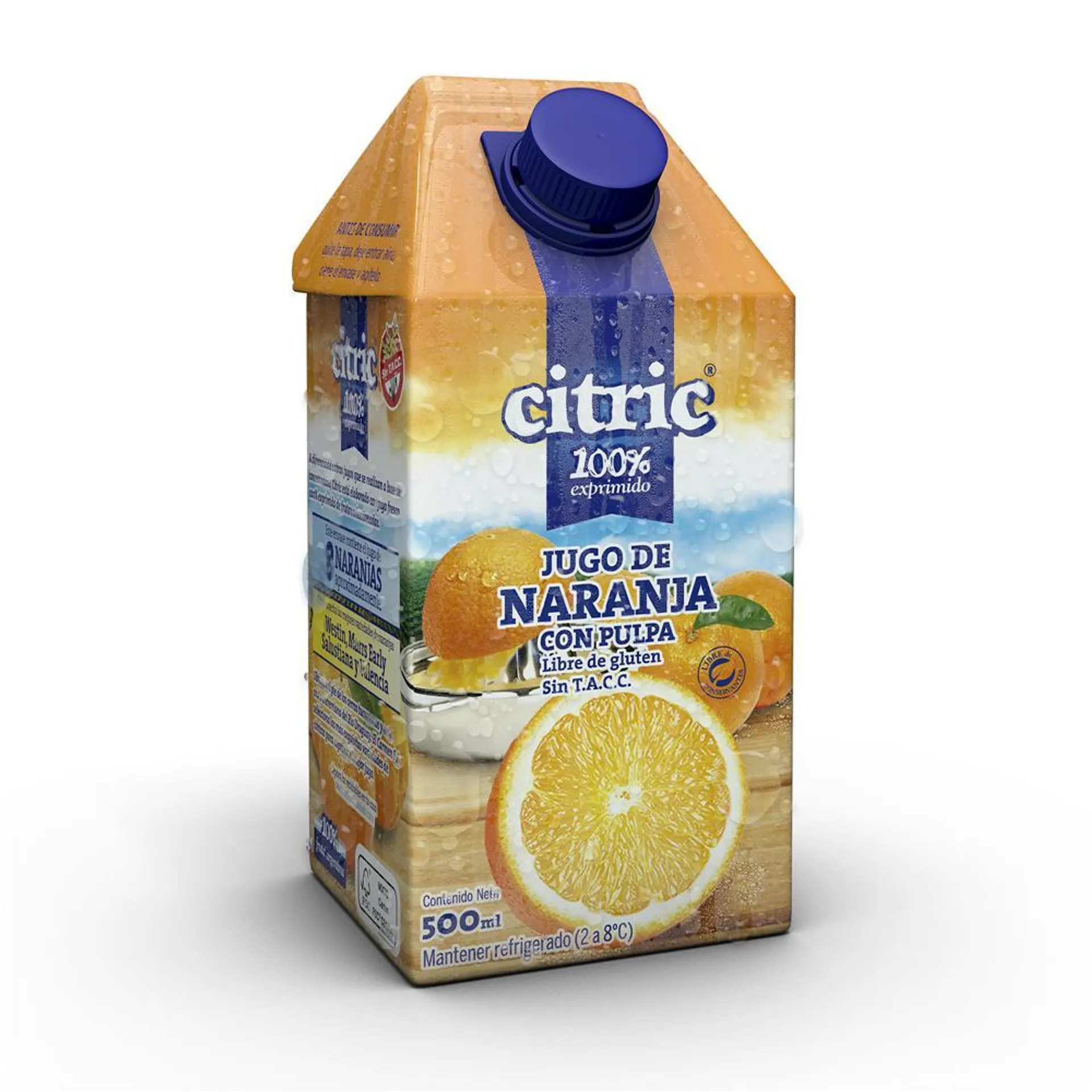 Jugo CITRIC Naranja Con Pulpa Ttb 500 CC