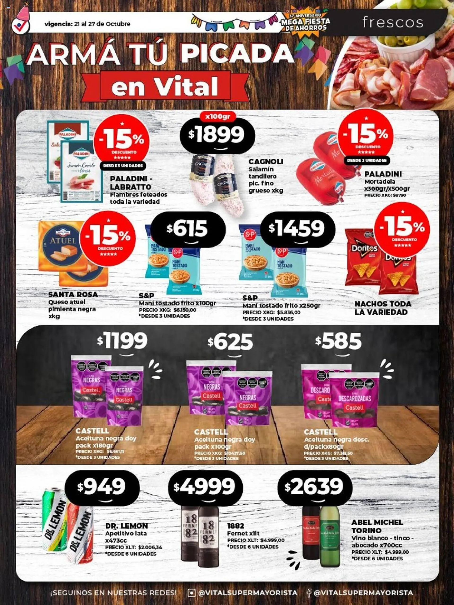 Ofertas de Catálogo Supermayorista Vital 21 de octubre al 27 de octubre 2024 - Página 27 del catálogo