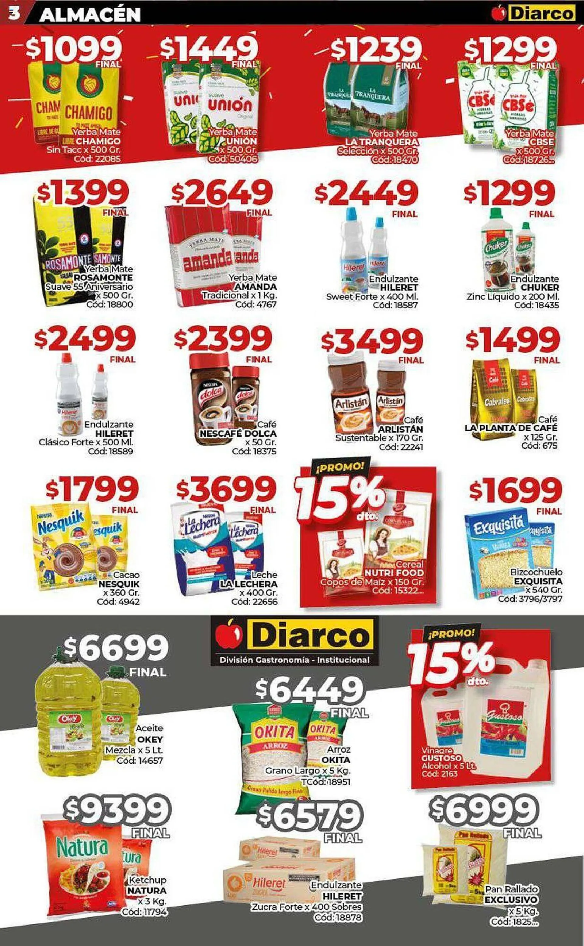 Ofertas de Catálogo Diarco 14 de octubre al 20 de octubre 2024 - Página 3 del catálogo