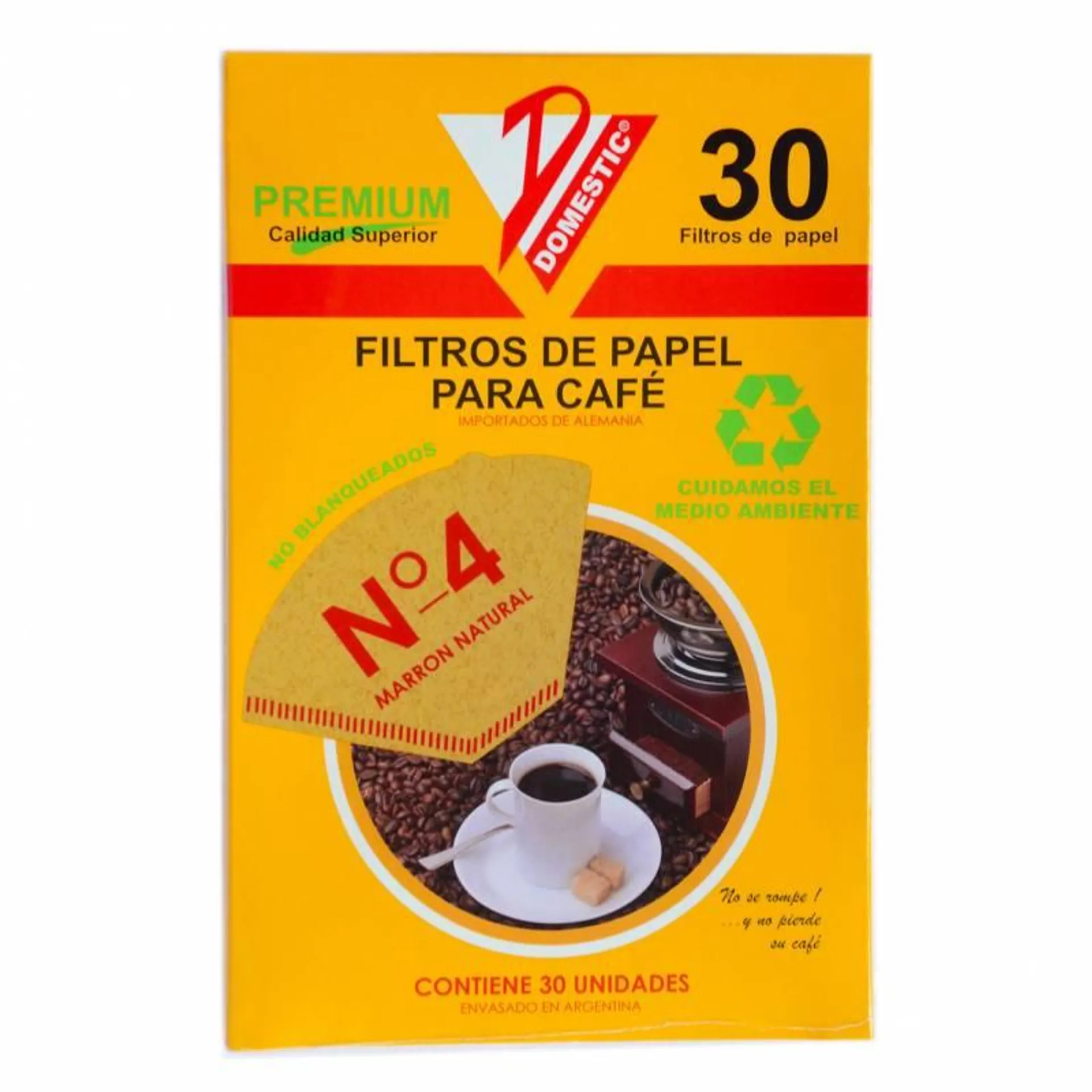 Filtro de Papel p/ Café N 4 Domestic x 30 un.