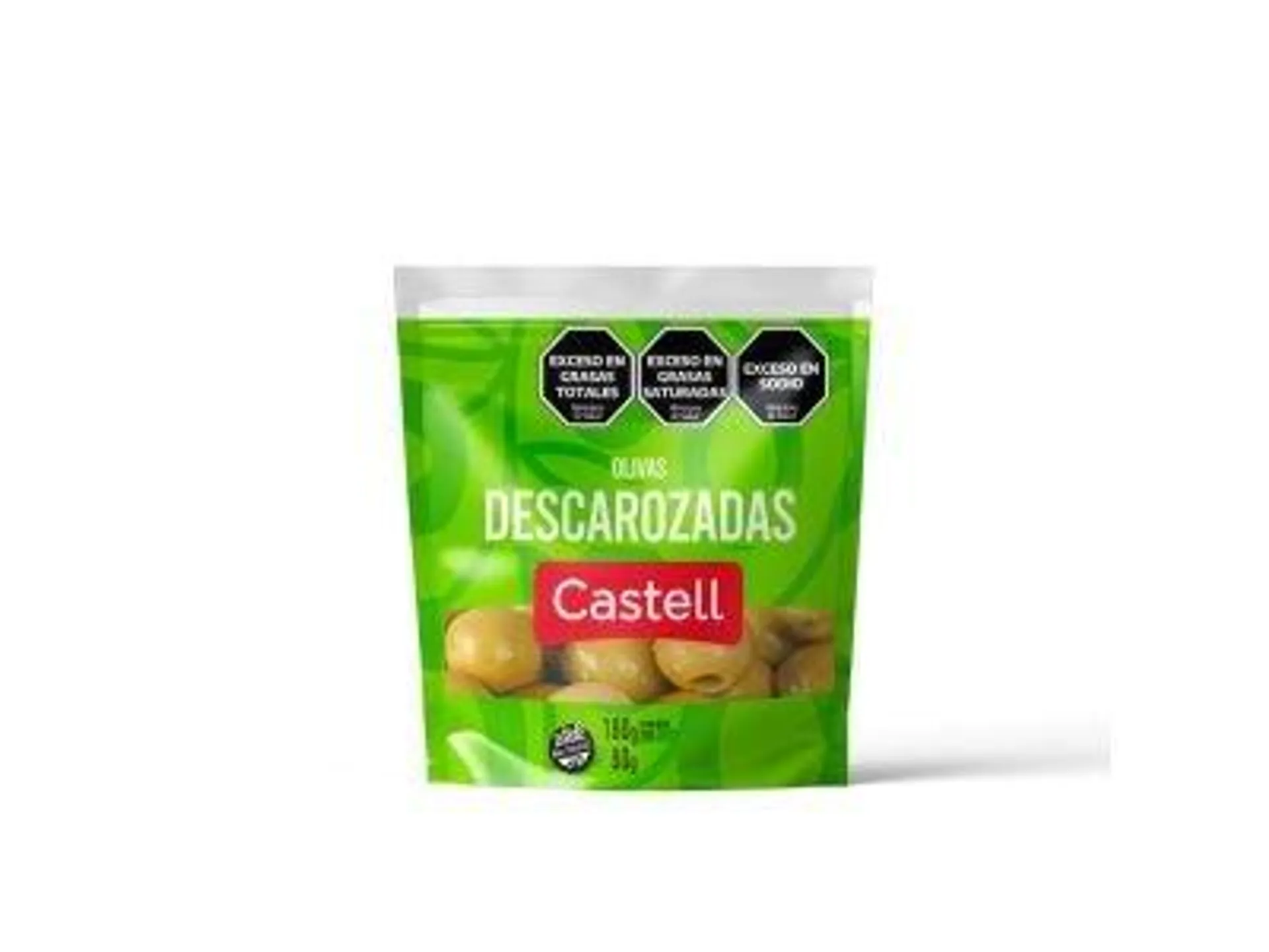 ACEITUNA CASTELL VERDE DESCAROZADA DOYPACK 80 GR