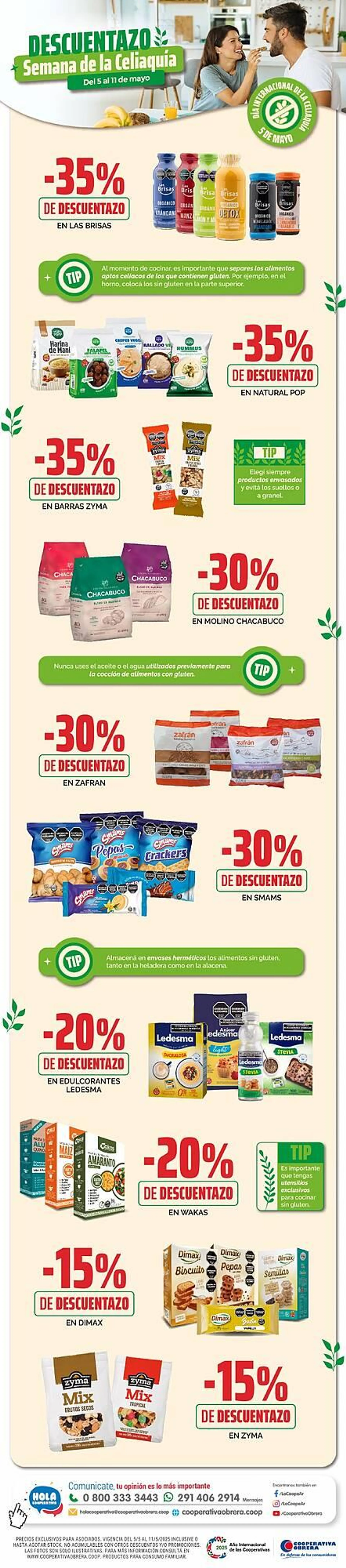 Ofertas de Catálogo Cooperativa Obrera 5 de mayo al 11 de mayo 2025 - Página 1 del catálogo
