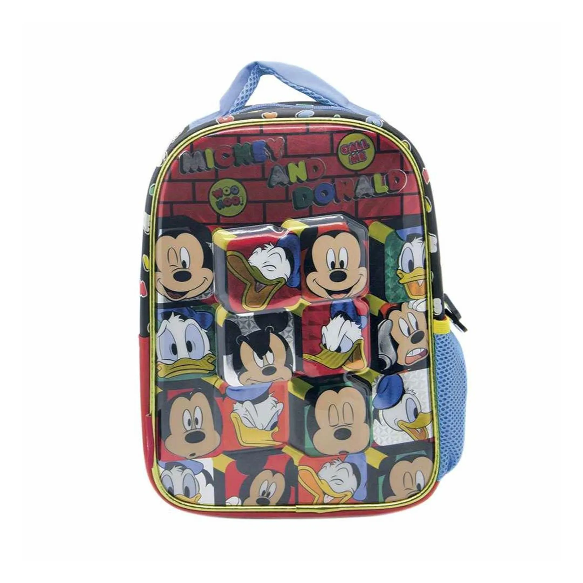 Mochila Mickey 12 Pulgadas Con Relieve