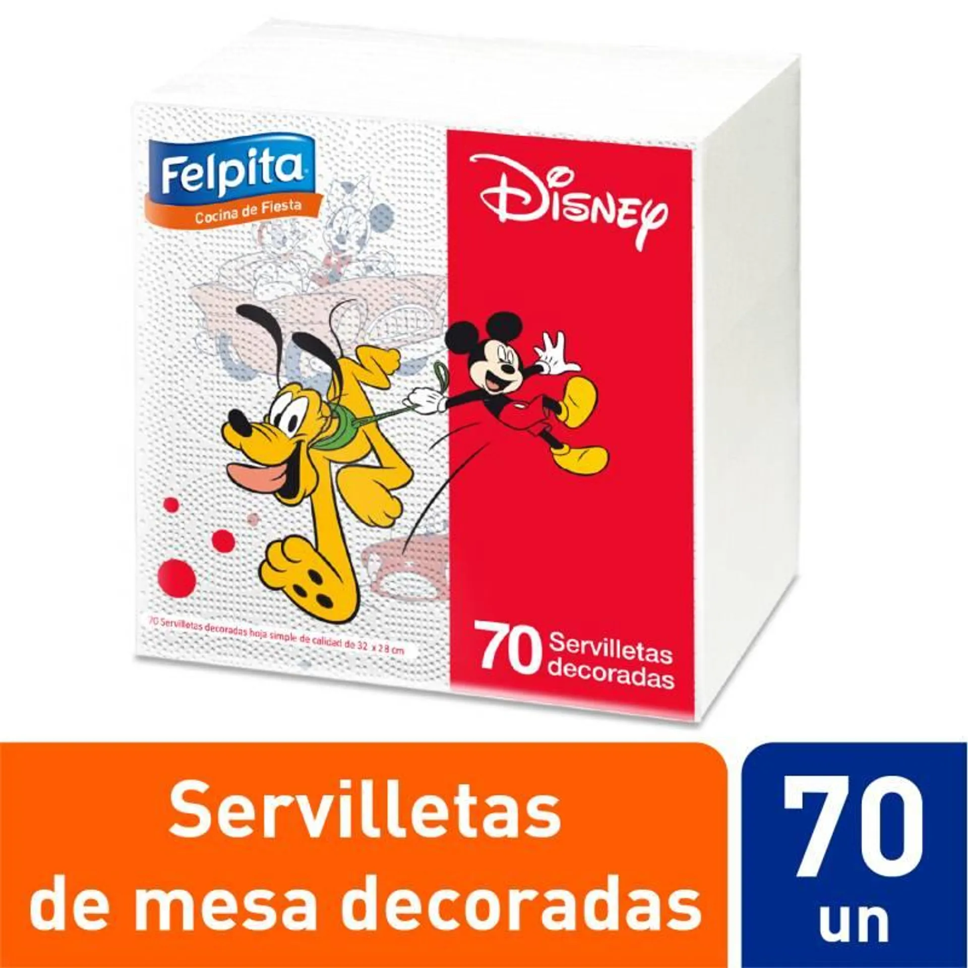 Servilletas de Papel Disney Felpita Disney x 70 un.