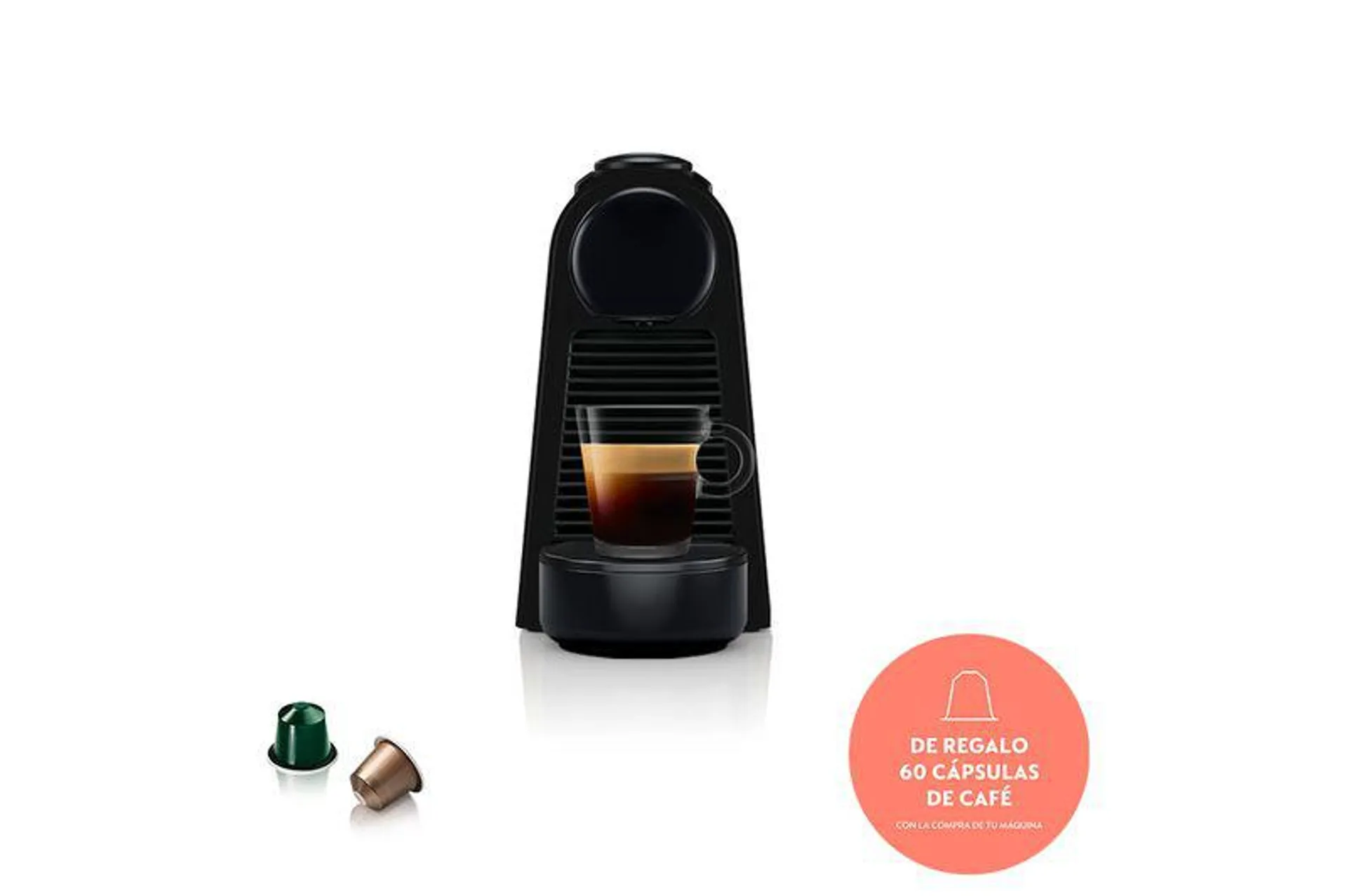Cafetera Nespresso Essenza Mini Negra D30-AR-BK-NE