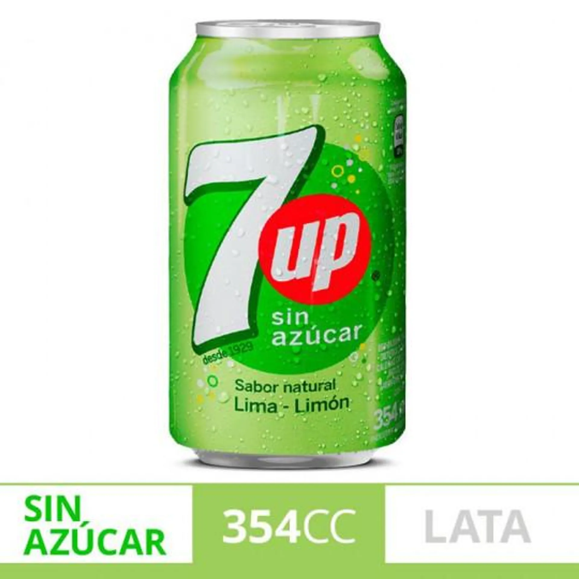 GASEOSA DIET SEVEN UP SIN AZUCAR 354 CC.