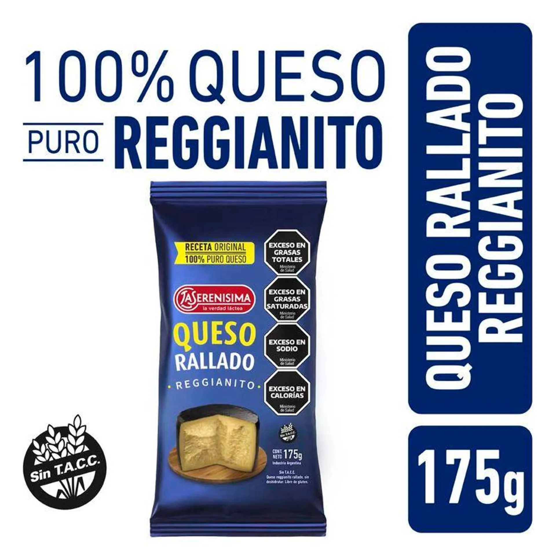 Queso Reggianito Rallado La Serenisima 175gr