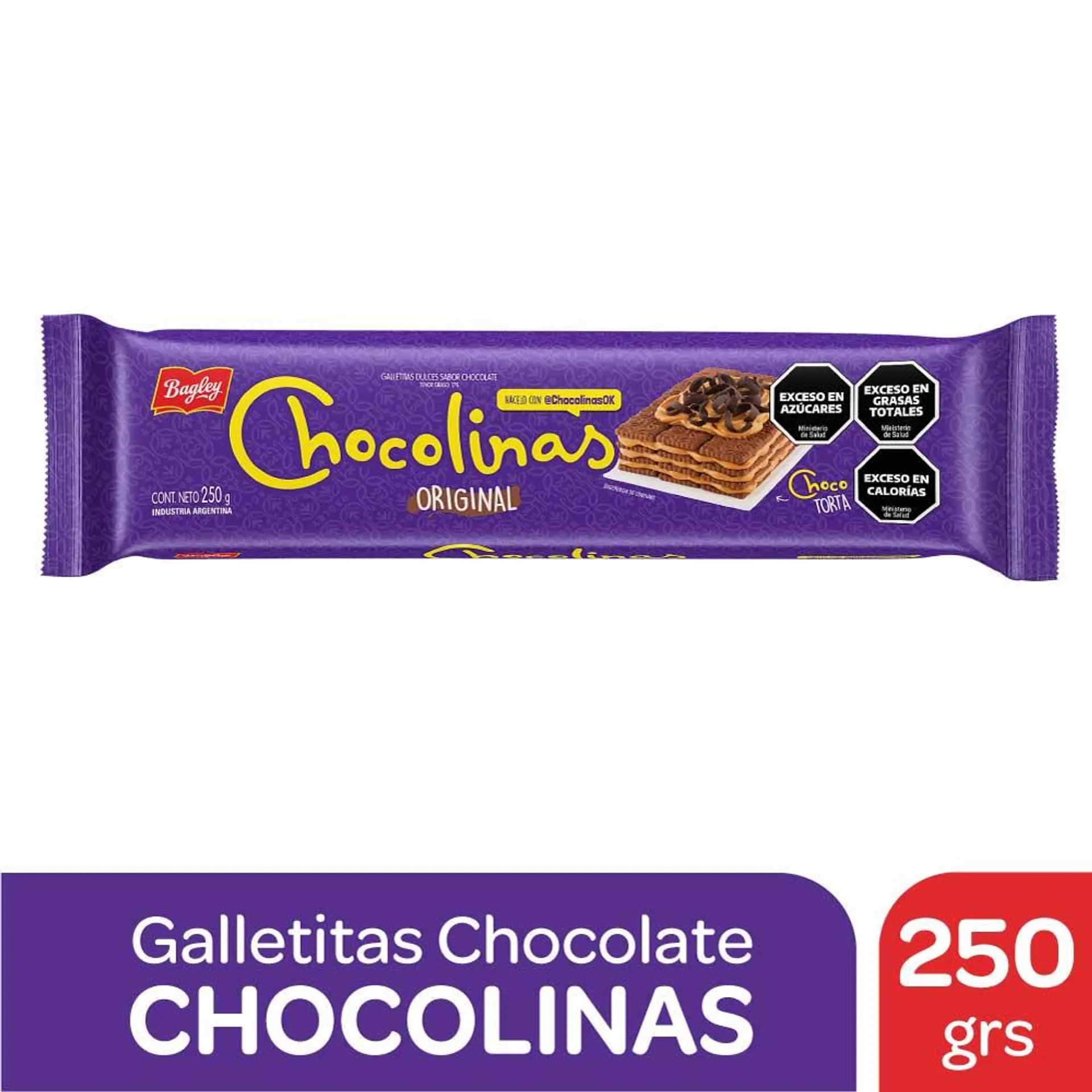 Galletitas Chocolate Chocolinas 250 Gr.