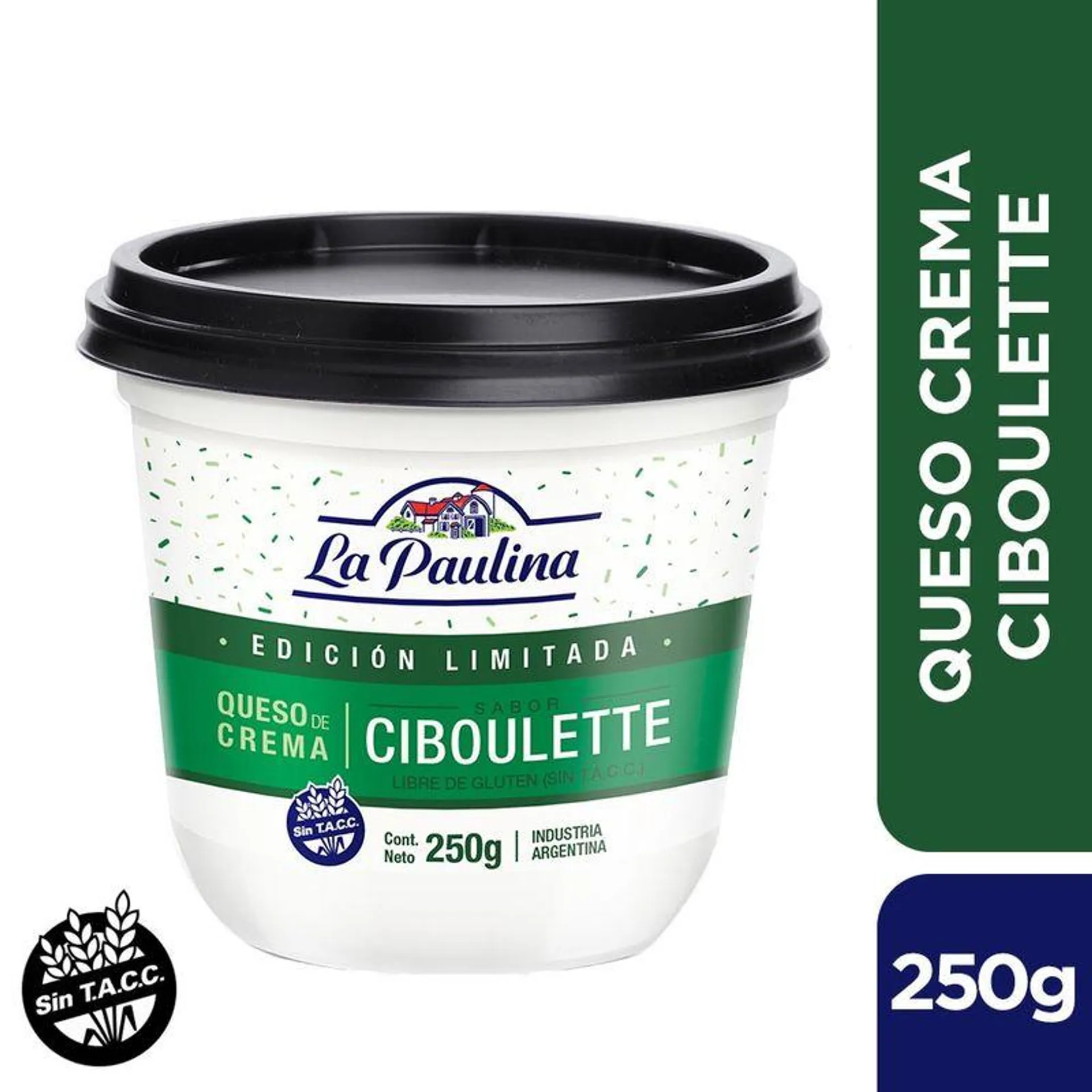 Queso Crema La Paulina Ciboulette 250 Gr