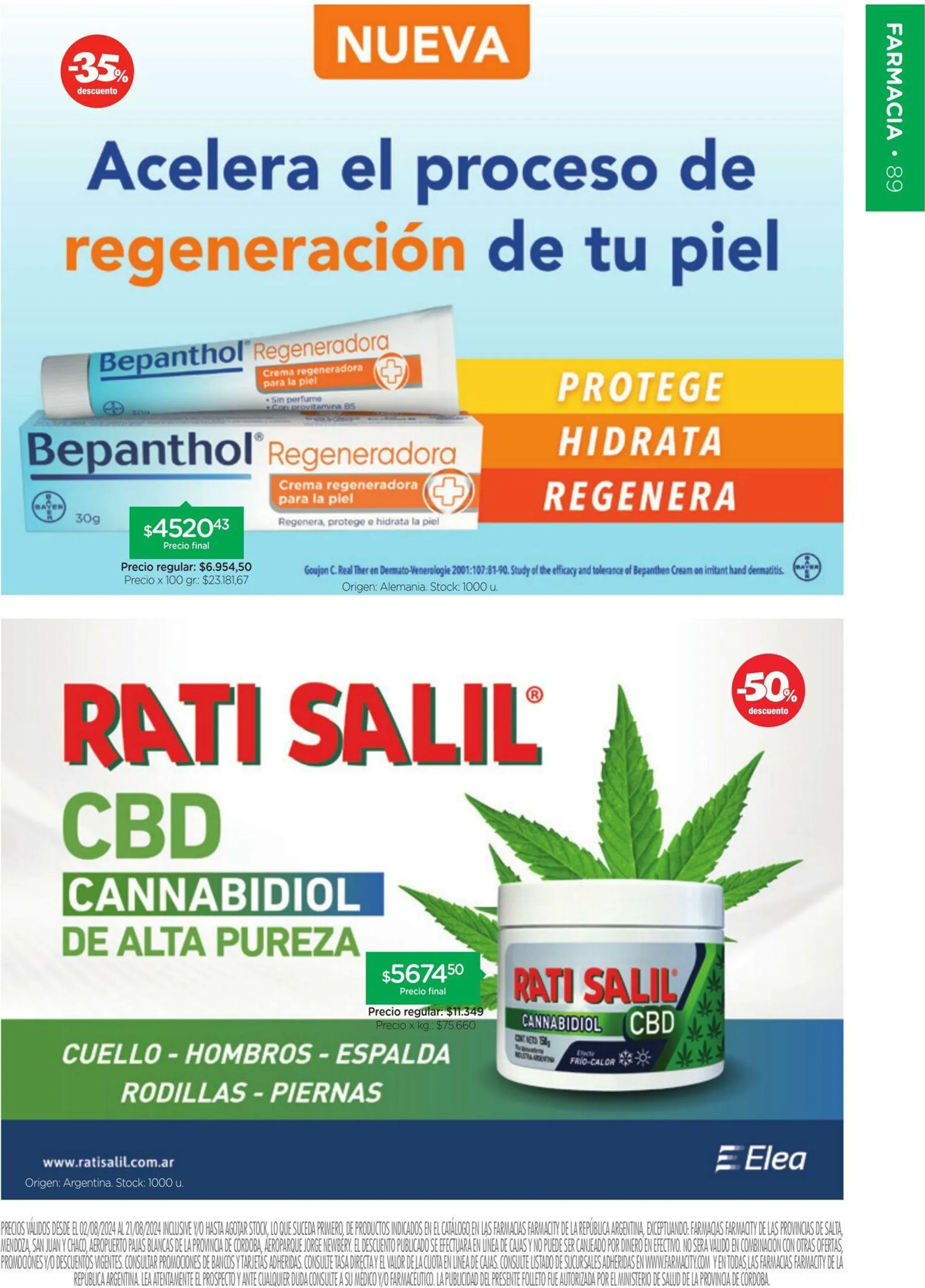 Ofertas de Farmacity 1 de agosto al 31 de agosto 2024 - Página 89 del catálogo