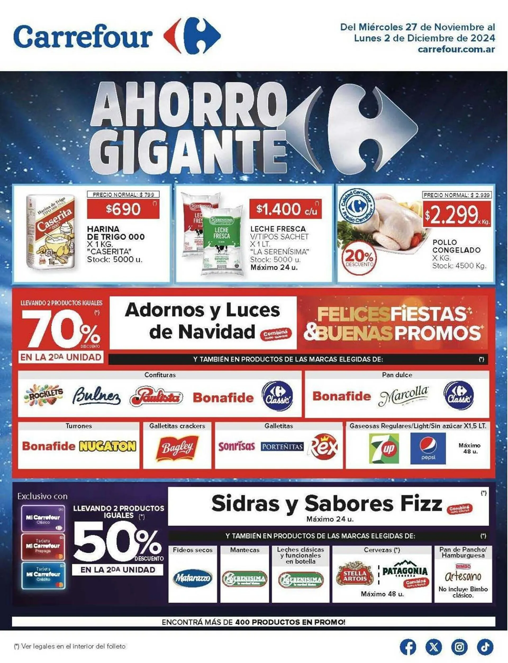 Ofertas de Catálogo Carrefour 27 de noviembre al 3 de diciembre 2024 - Página 1 del catálogo