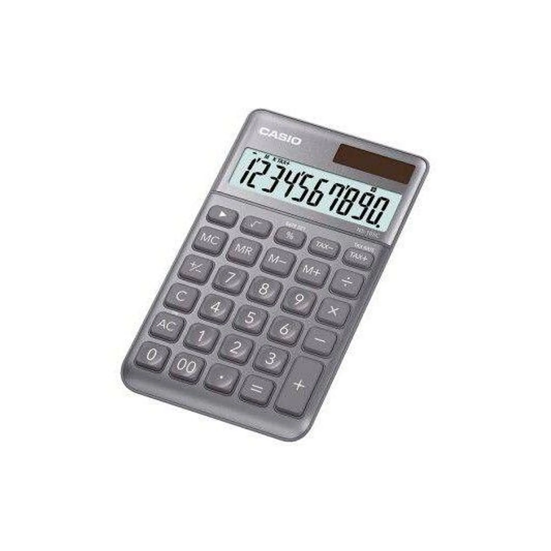 CASIO CALCULADORA NS-10SC-GY ESCRITORIO 10 DIG DISP EXTRA GRANDE GRIS METAL