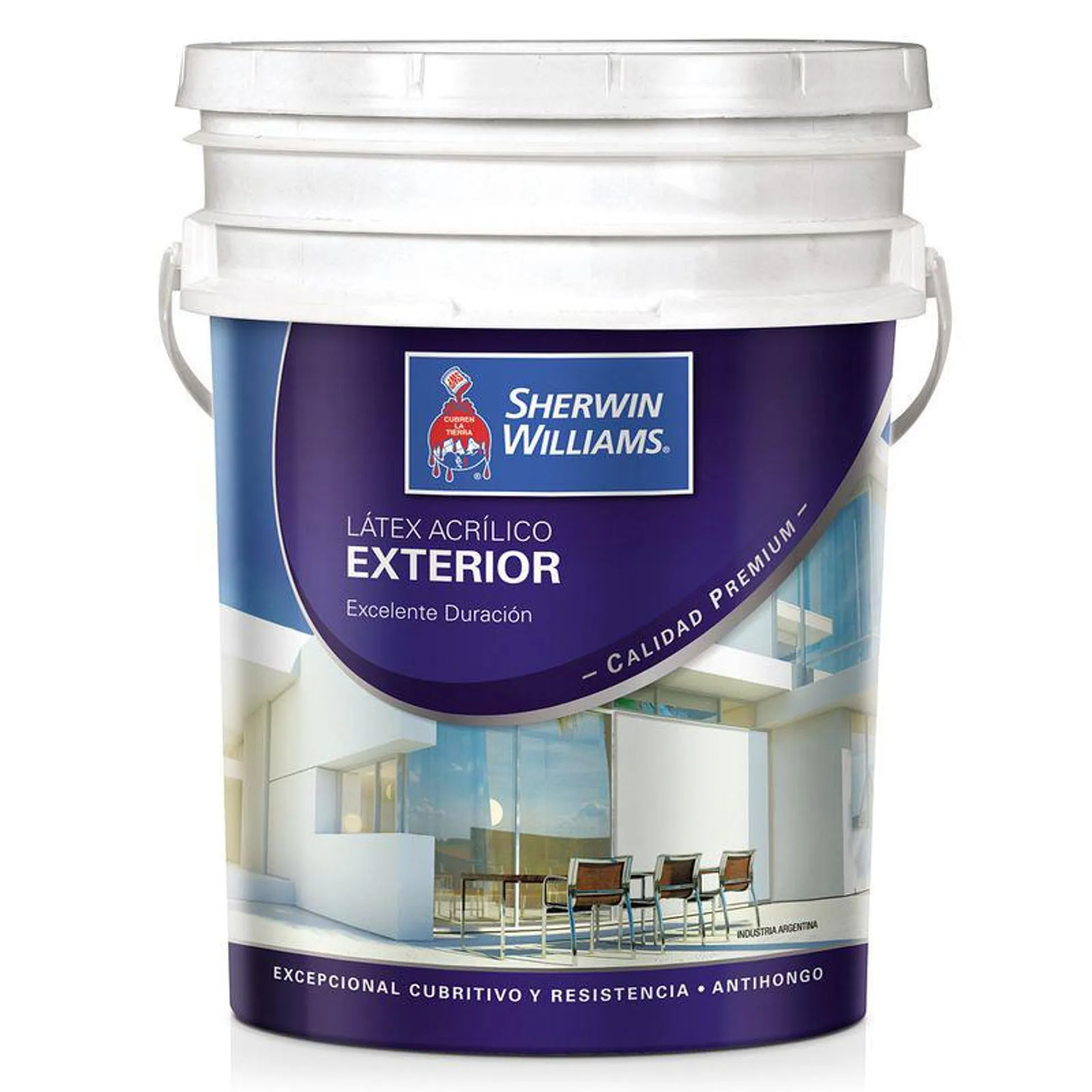 Latex Exterior Acrílico Sherwin Williams Blanco 20 Lts